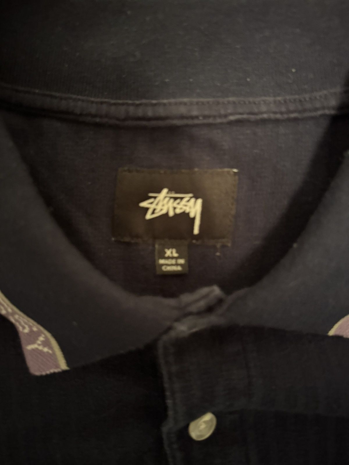 Stussy Stussy Arthur Polo Shirt - Navy Size US XL / EU 56 / 4 - 4 Thumbnail
