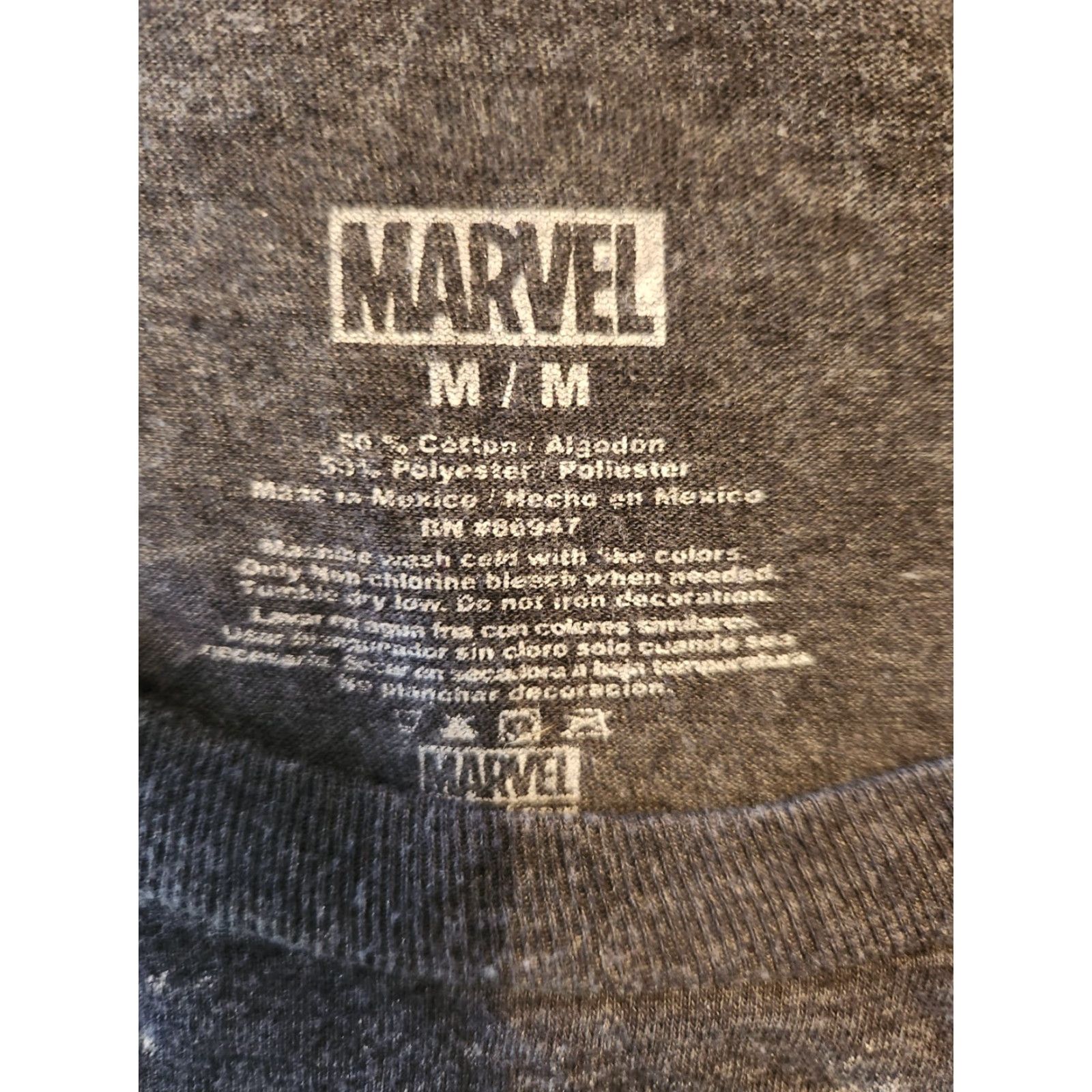 Vintage The Punisher Marvel Big Skull Logo Frank Castle Men's T-Shirt Gray Sz M Size US M / EU 48-50 / 2 - 2 Thumbnail