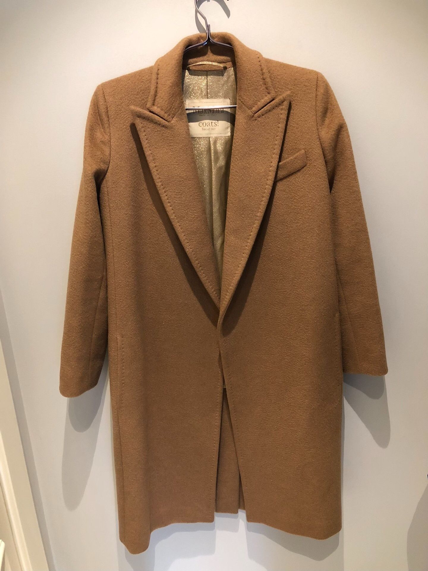 Max Mara MaxMara Classic Camel Long Coat Size XS / US 0-2 / IT 36-38 - 1 Thumbnail