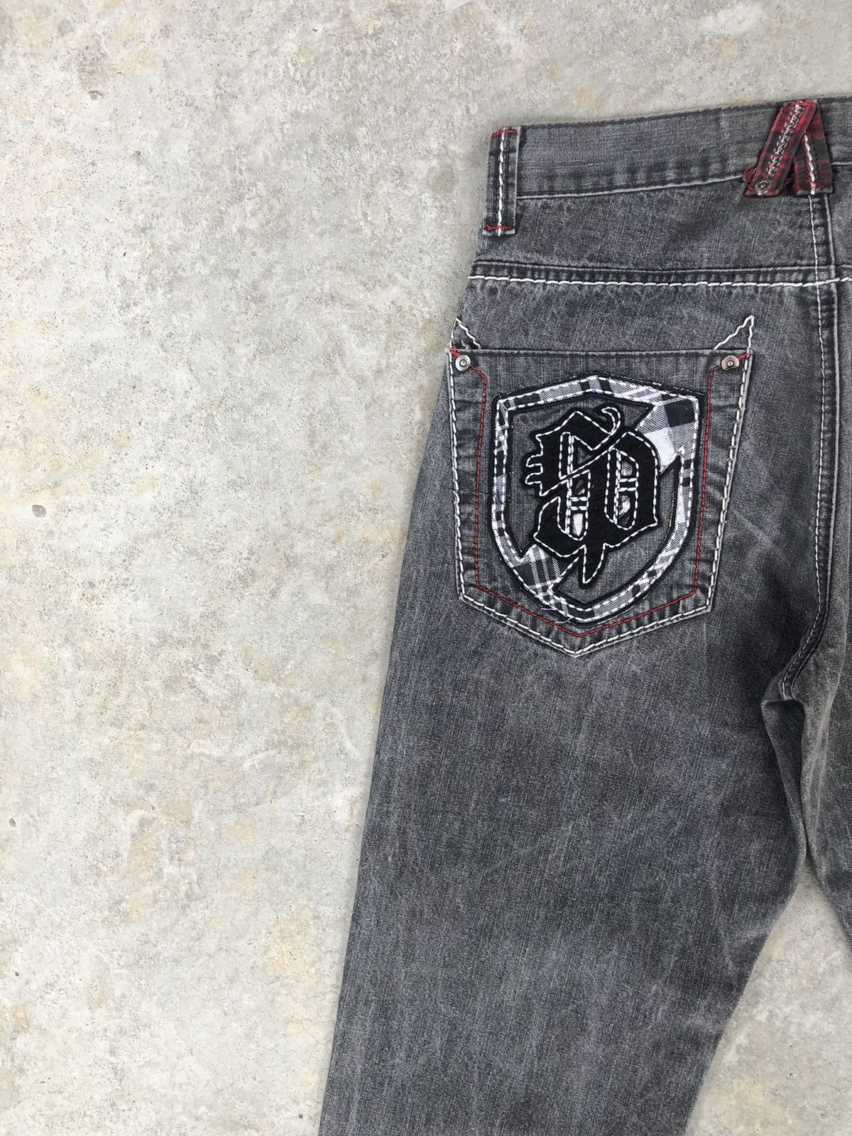 Southpole Vintage Southpole Baggy Jeans Embroidered Logo Distressed Size US 29 - 9 Thumbnail