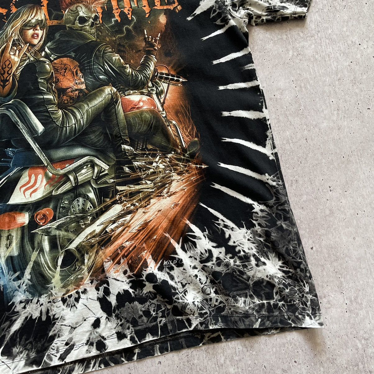 Vintage Vintage Hell Time wild rock girl Harley Davidson tai dai Size US XL / EU 56 / 4 - 3 Thumbnail