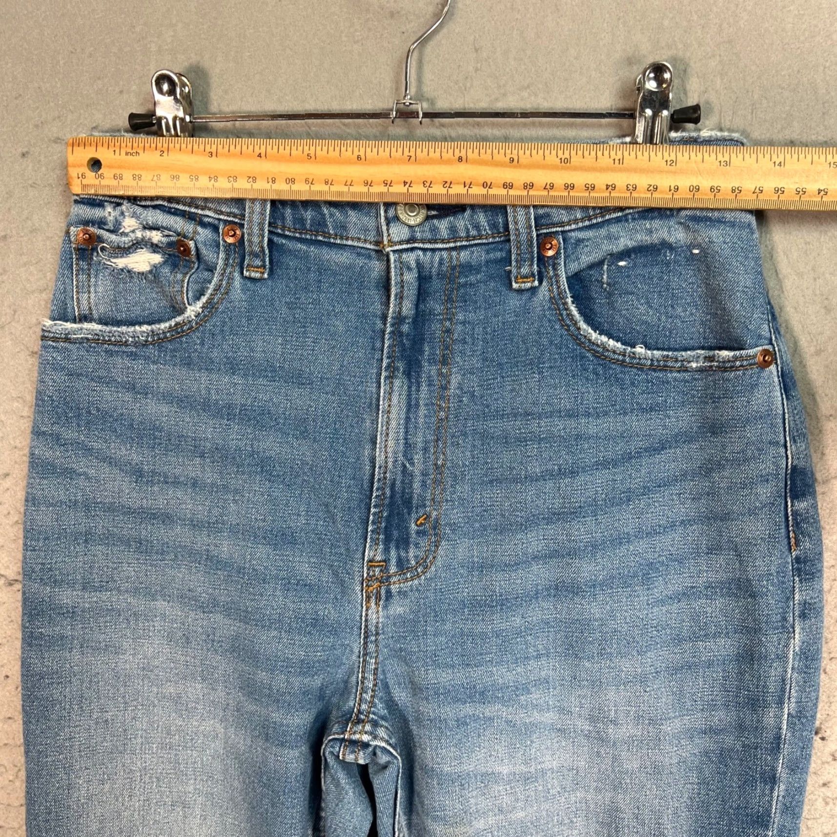 Abercrombie & Fitch Abercrombie & Fitch Womens Jeans 27 4R Ultra High Rise Ankle Straight Blue Size 27" / US 4 / IT 40 - 5 Thumbnail
