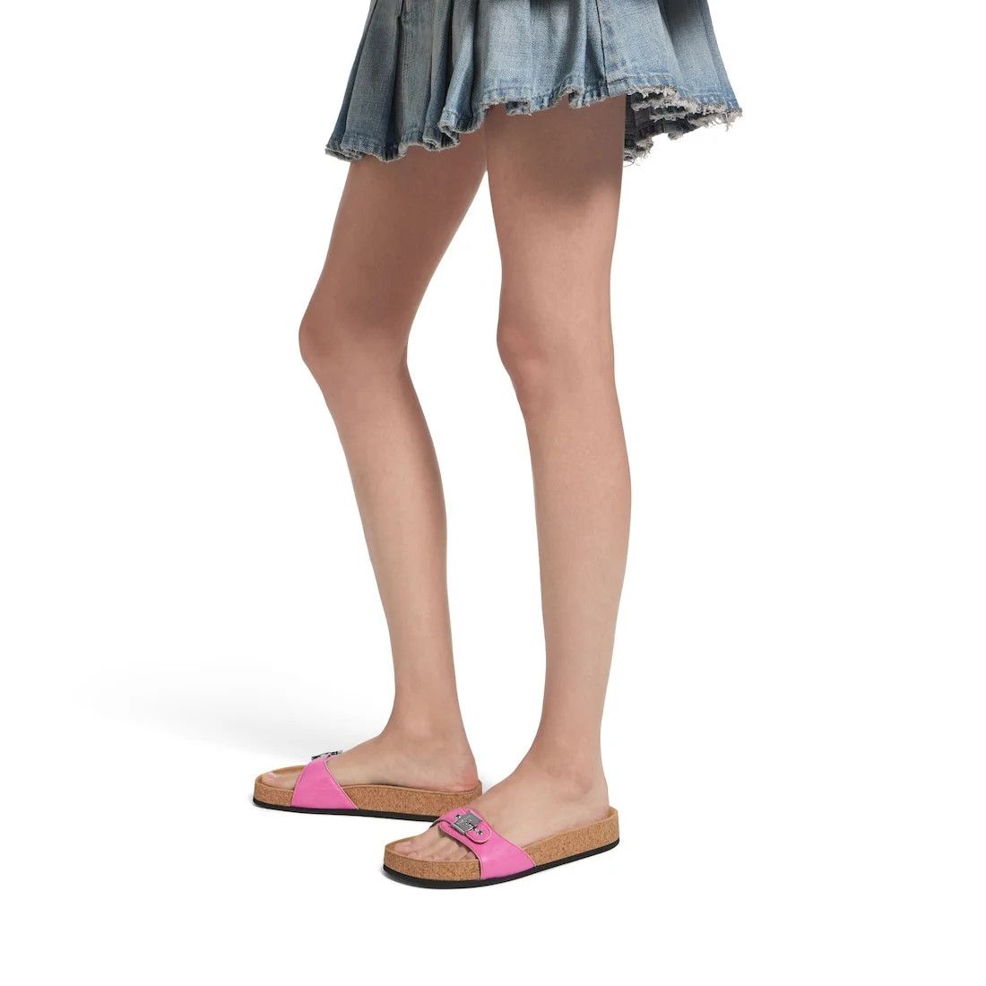 Balenciaga o1tr1nto0526 Scholl Flat Sandals in Glossy Pink Size US 8 / IT 38 - 8 Thumbnail