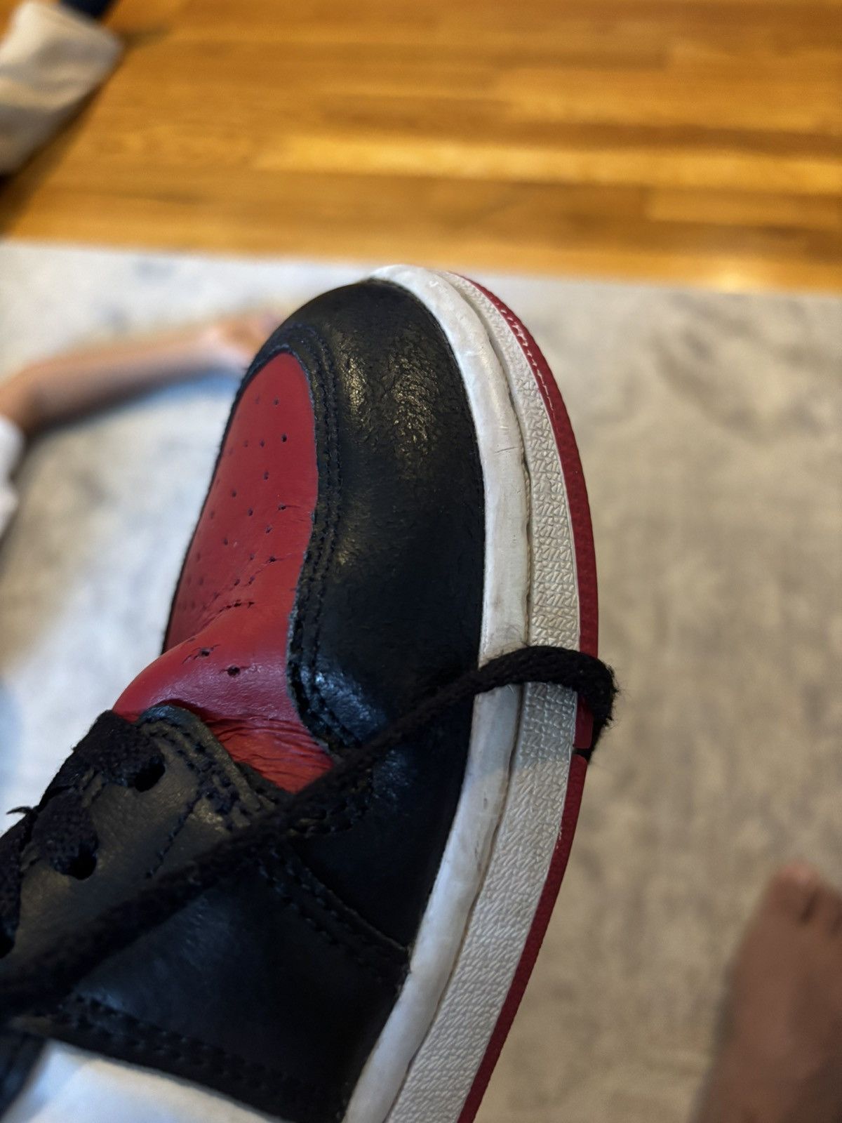Jordan Brand Jordan retro 1 low bred toe Size US 8 / EU 41 - 6 Thumbnail