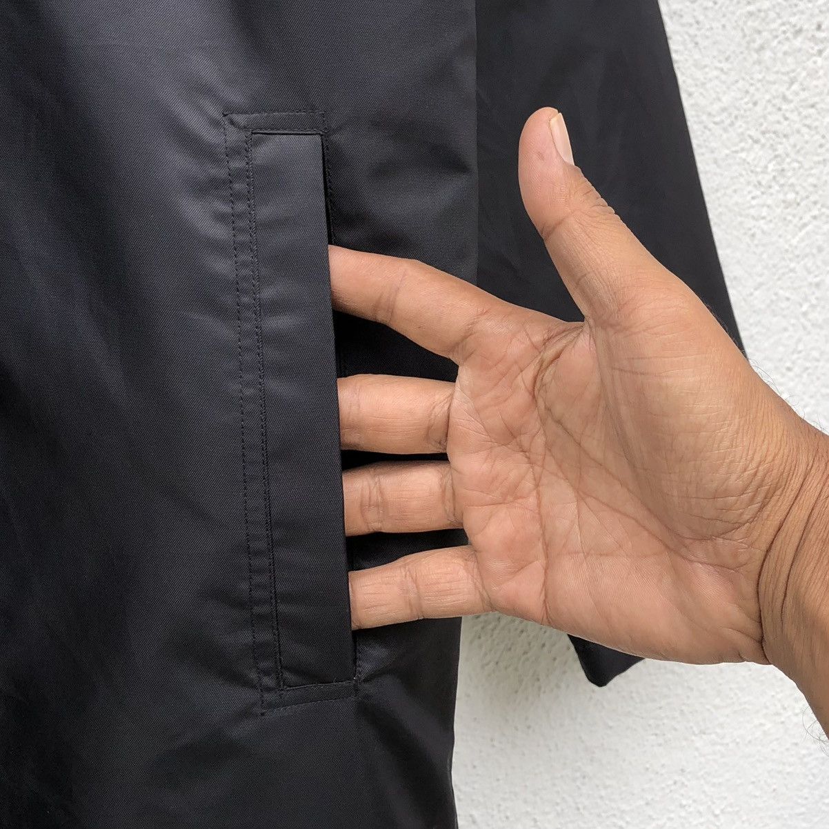 Vintage Vtg 90s Plenty Tough Sport Lined Fleece Nylon Parka Jacket in Black, Men's (Size M) — image 6 of 6