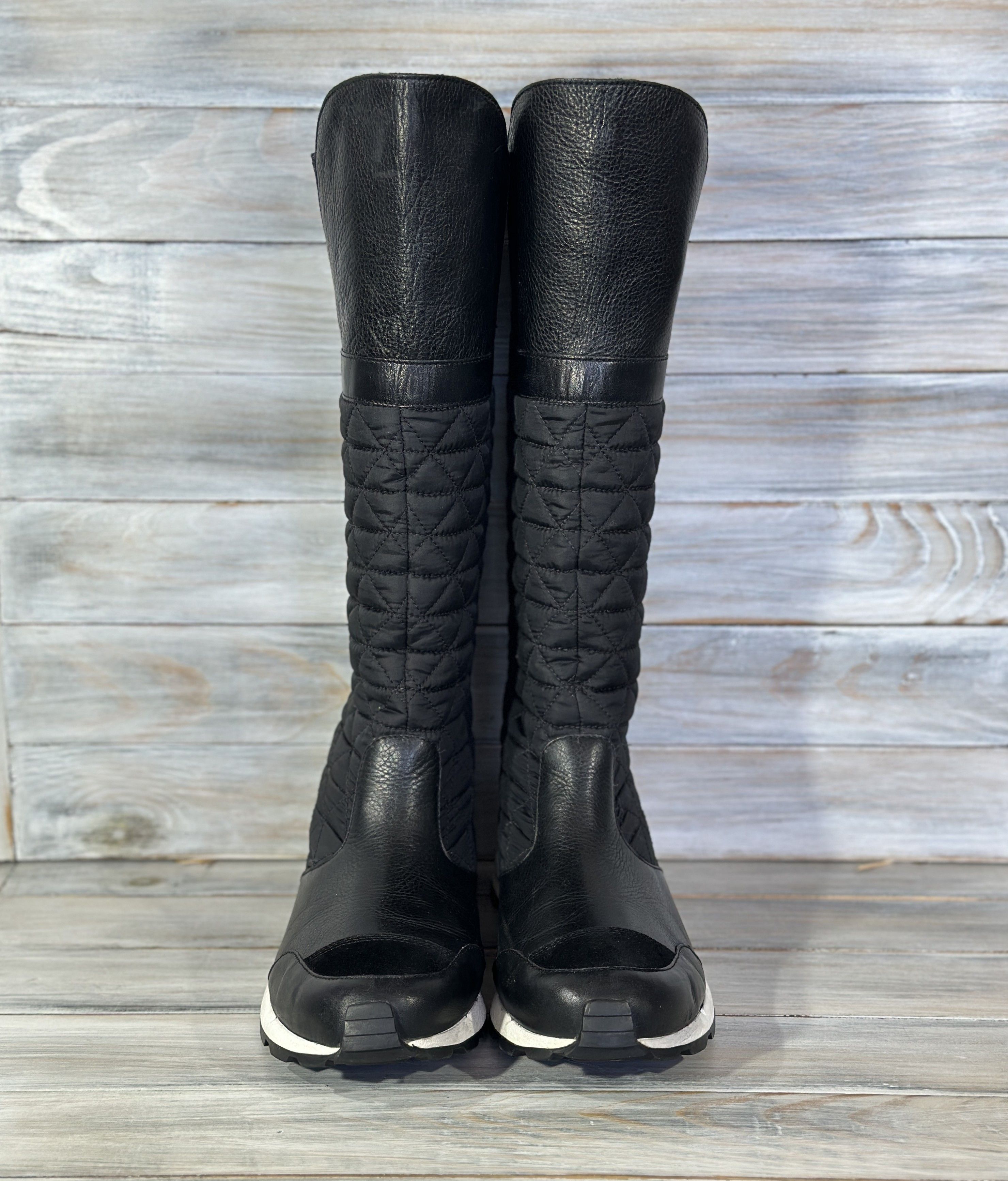 Yohji Yamamoto Y-3 by Yohji Yamamoto 'Anouk' Adidas Leather Quilted Boots Size US 7.5 / IT 37.5 - 4 Thumbnail