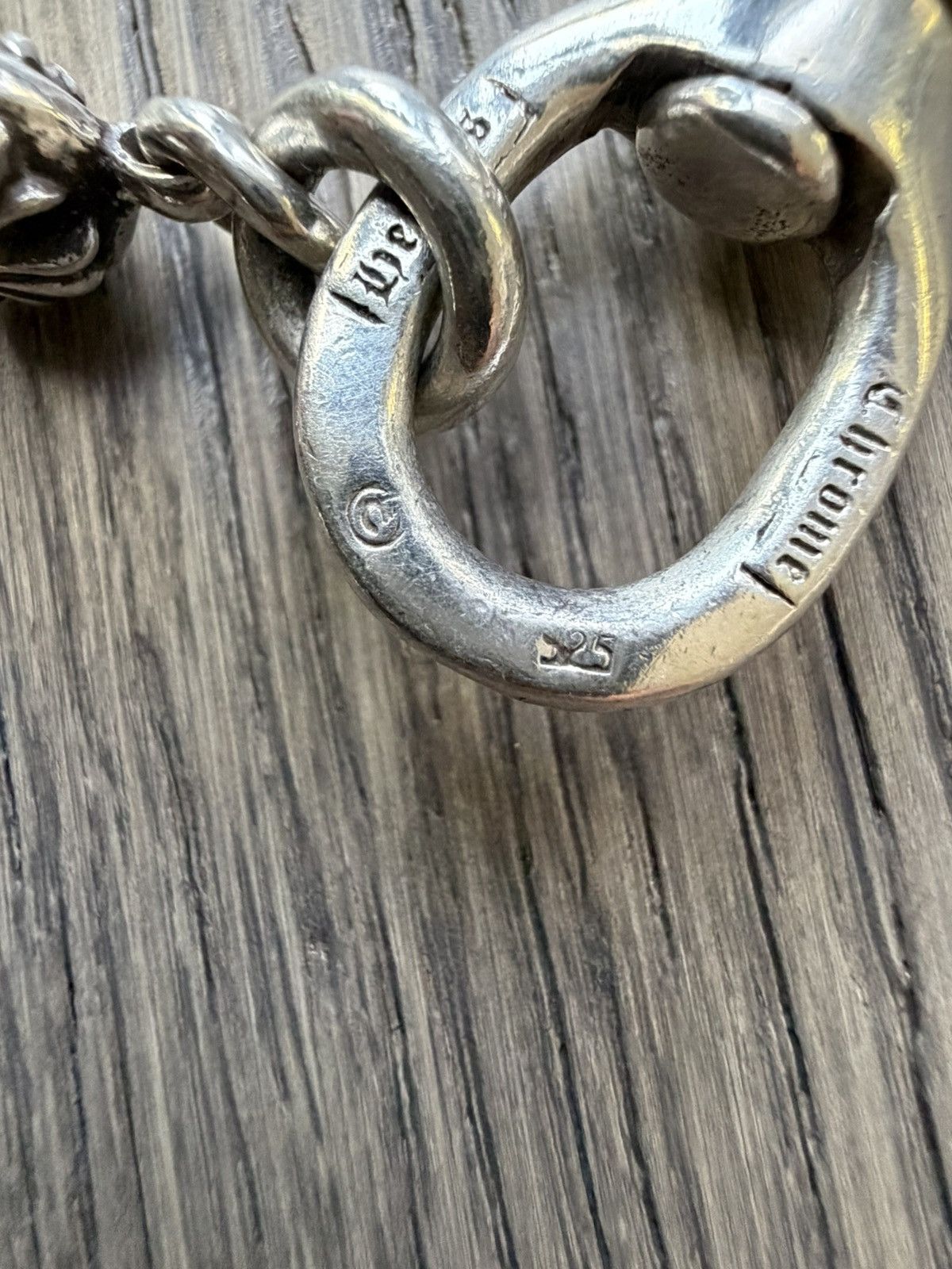 Chrome Hearts Size 18" - Chrome Hearts Cross Bal Double Clasp Wallet Chain Size ONE SIZE - 6 Thumbnail