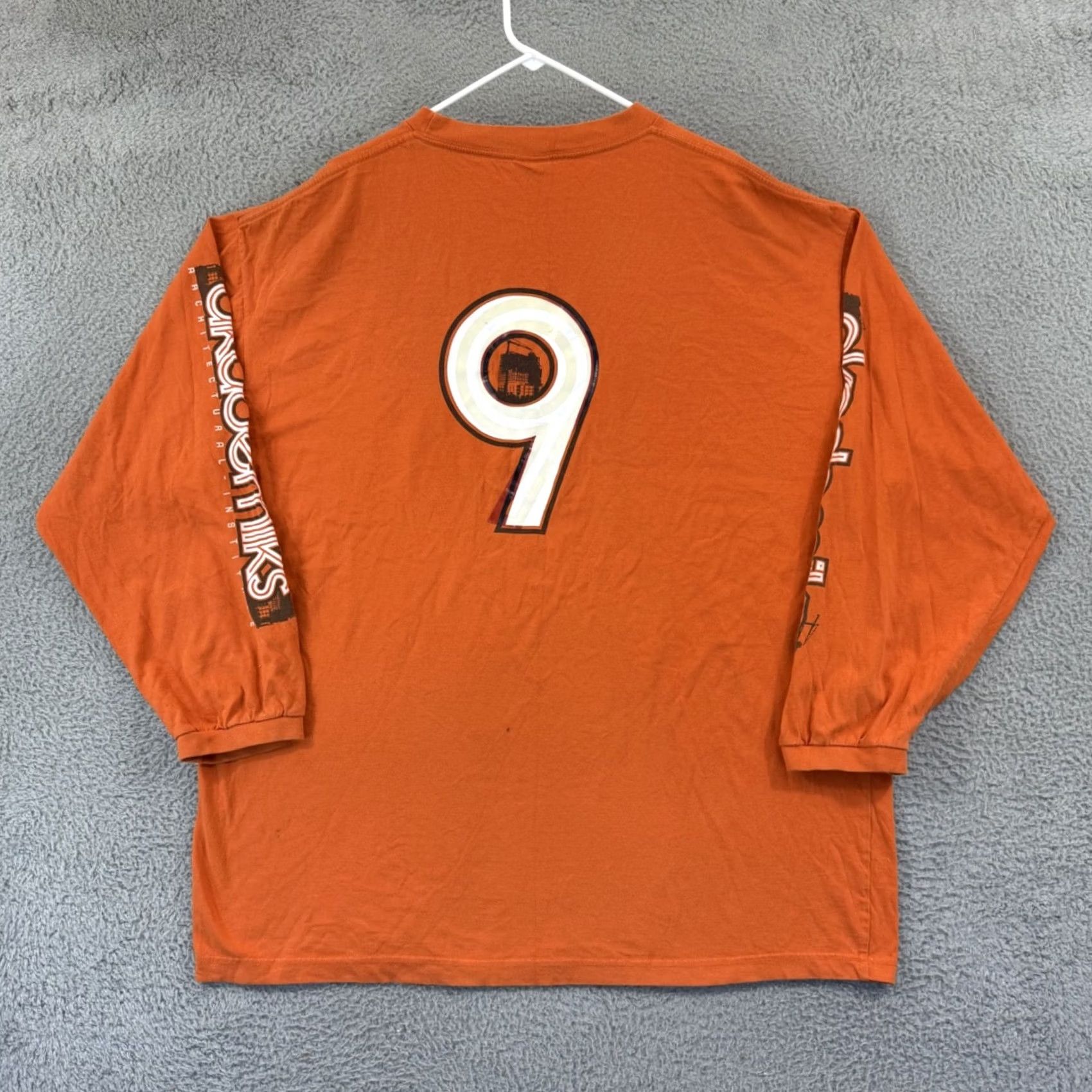 Akademiks VINTAGE Akademiks Shirt Men 3XL Orange Long Sleeve Hip Hop Y2K Graphic Print Crew Neck Logo Embroidered Size US XXL / EU 58 / 5 - 7 Thumbnail