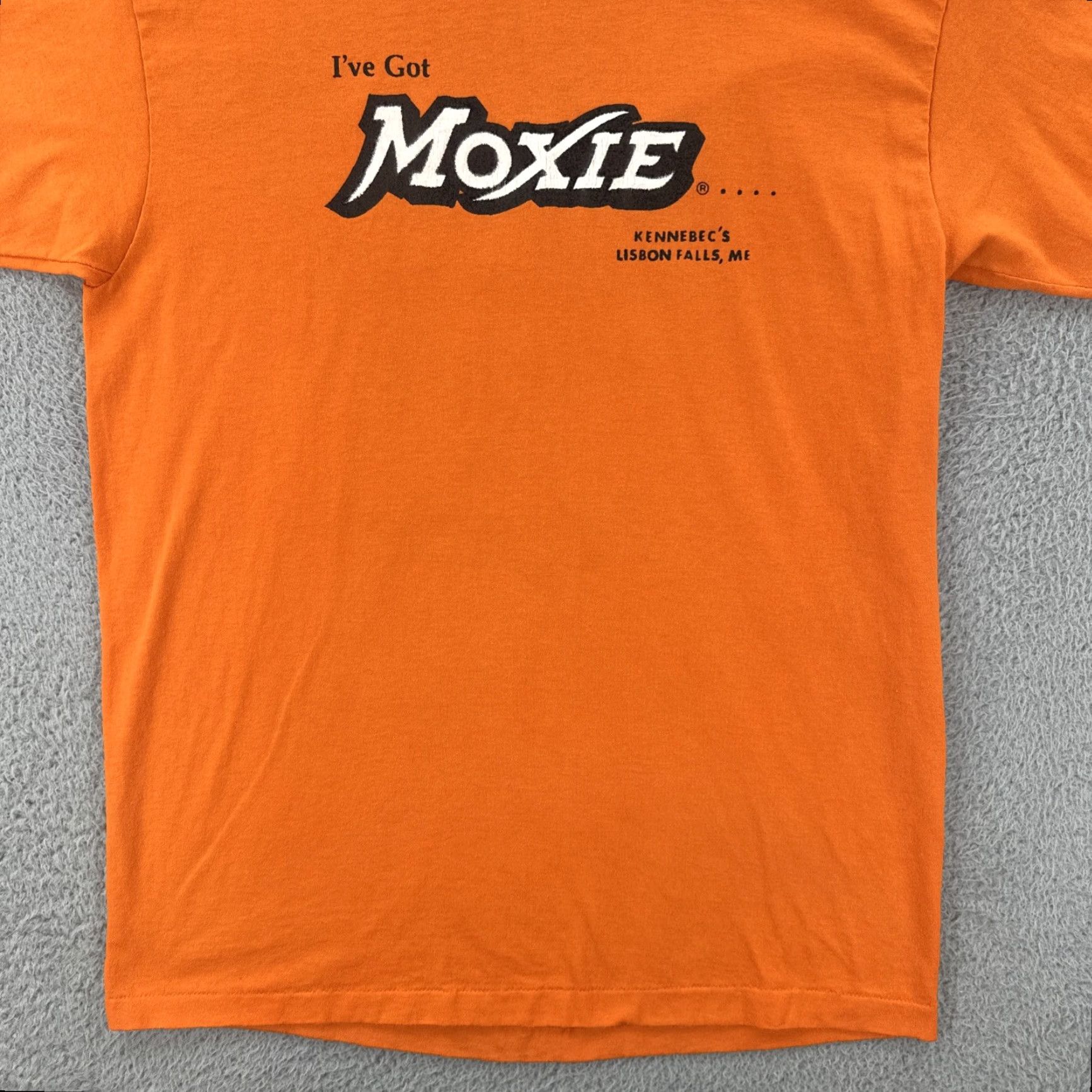 Hanes VTG Hanes Fifty-Fifty Mens L Orange Crew Neck Short Sleeve T-Shirt USA Made 80s Shirt MN Boys Men Womens Size US L / EU 52-54 / 3 - 4 Thumbnail