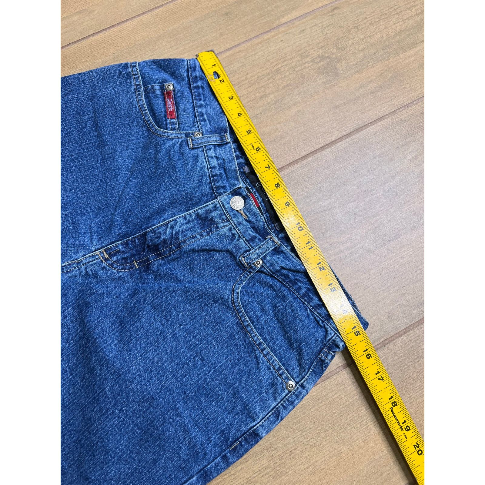 Vintage Jalate Jeans Womens 9/10 Sz 30x26 Blue Denim Floral Cuff Size 30" / US 8 / IT 44 - 7 Thumbnail