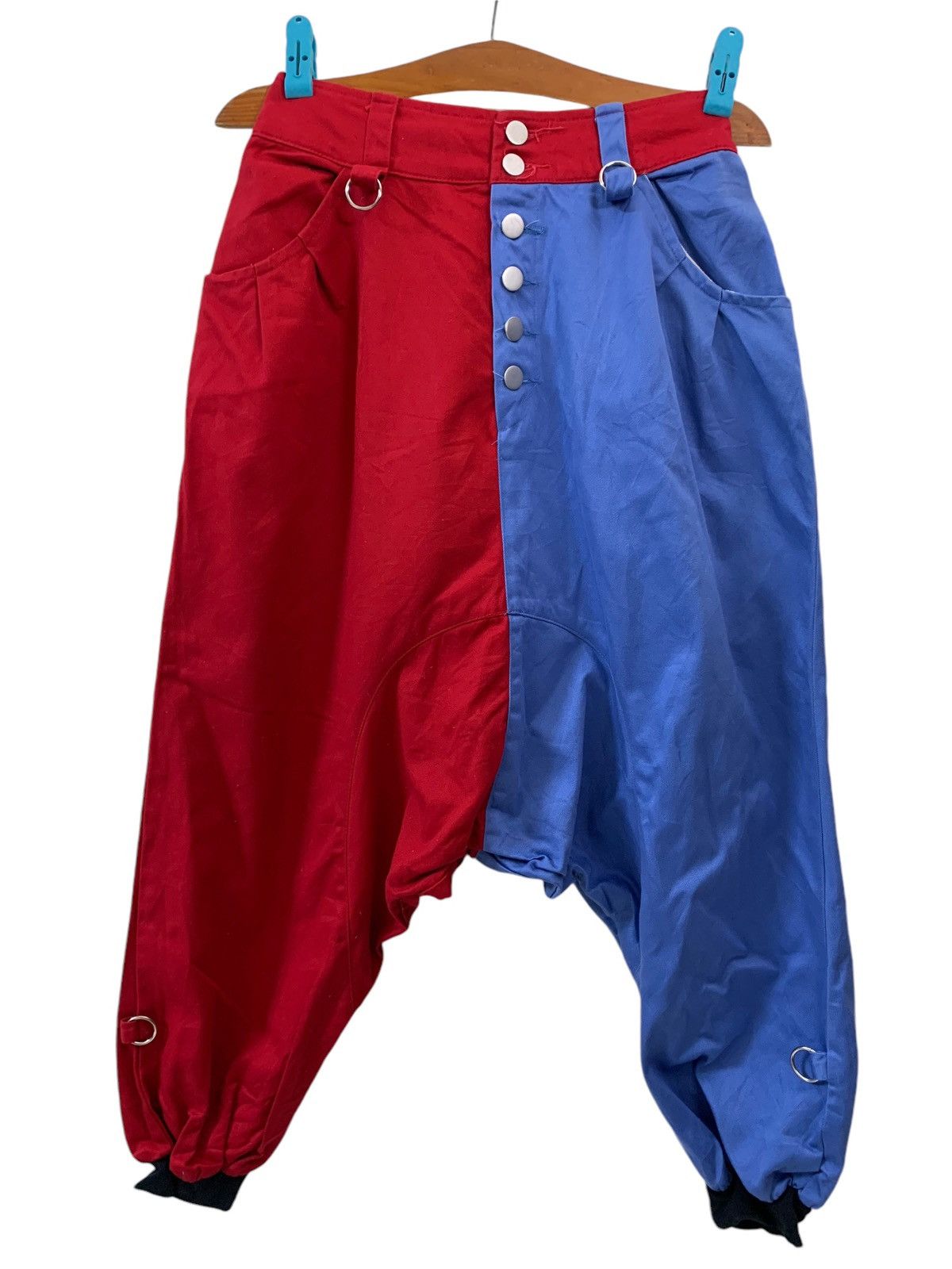 Japanese Brand Monster Gums Color Block Baggy Pants Size US 29 - 1 Thumbnail