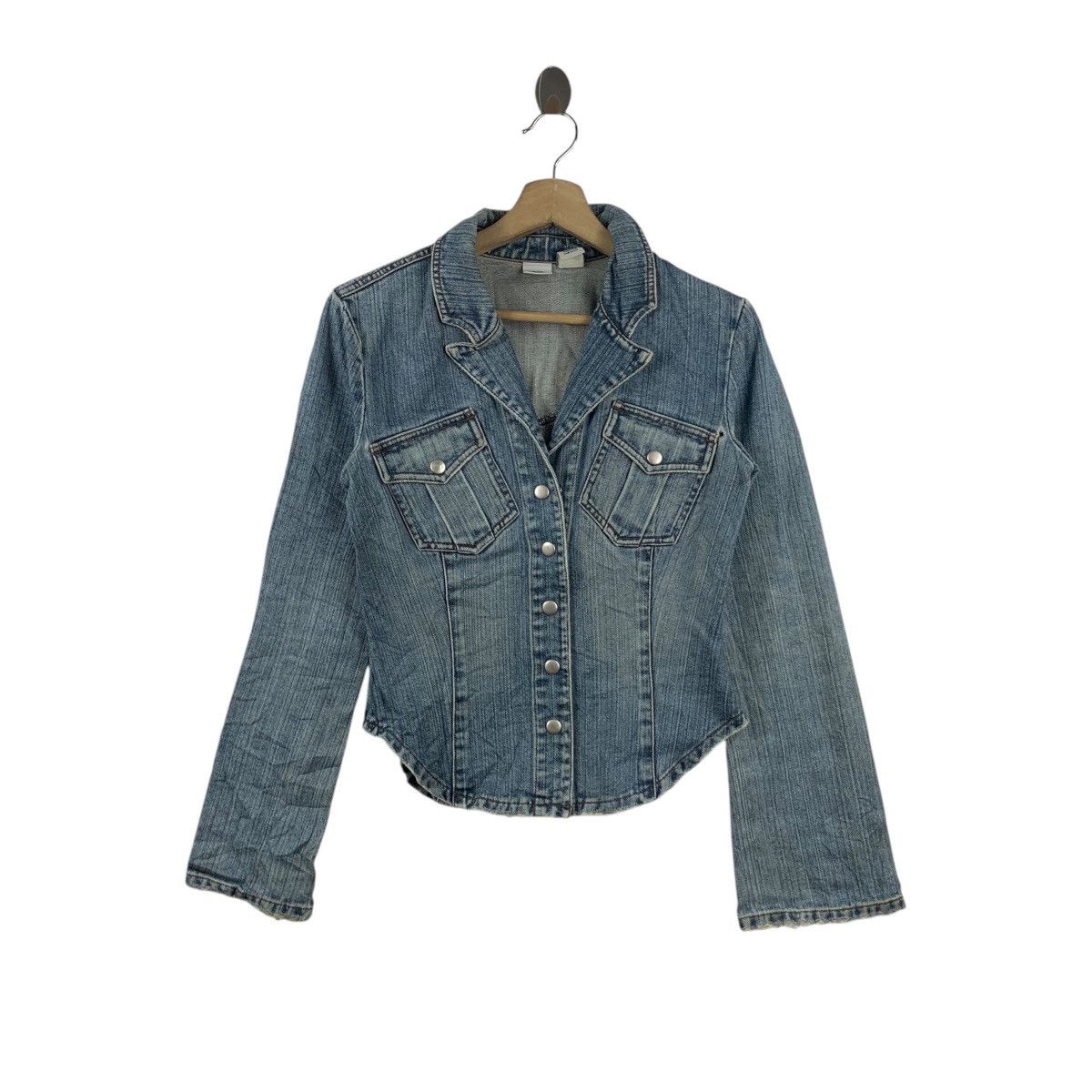 Armani Exchange Vintage ARMANI EXCHANGE Natural Dye Jeans Denim Jacket Size S / US 4 / IT 40 - 1 Thumbnail