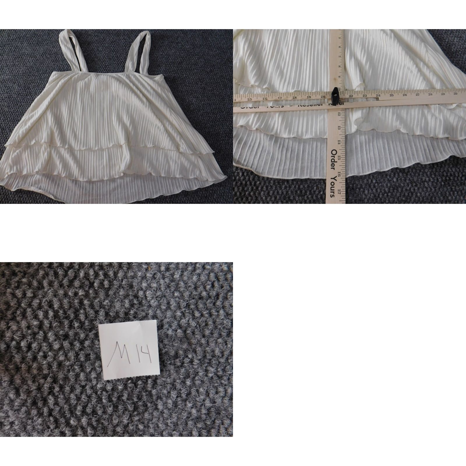 Express Express Blouse Shirt Women M White Short Sleeve Crew Neck Pullover Strap Stretch Regular Basic Casual Size M / US 6-8 / IT 42-44 - 8 Thumbnail