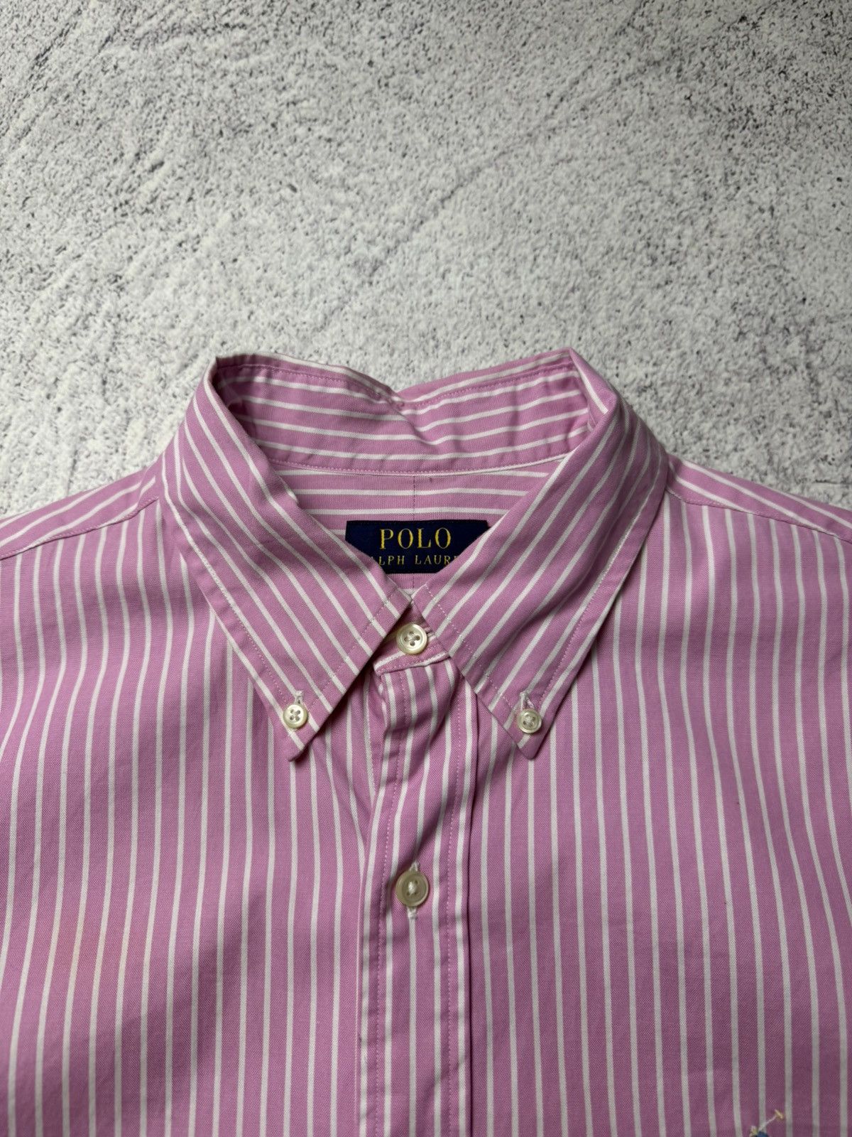 Polo Ralph Lauren Vintage RALPH LAUREN Striped Short Sleeved Shirt Rare Size US XL / EU 56 / 4 - 10 Thumbnail
