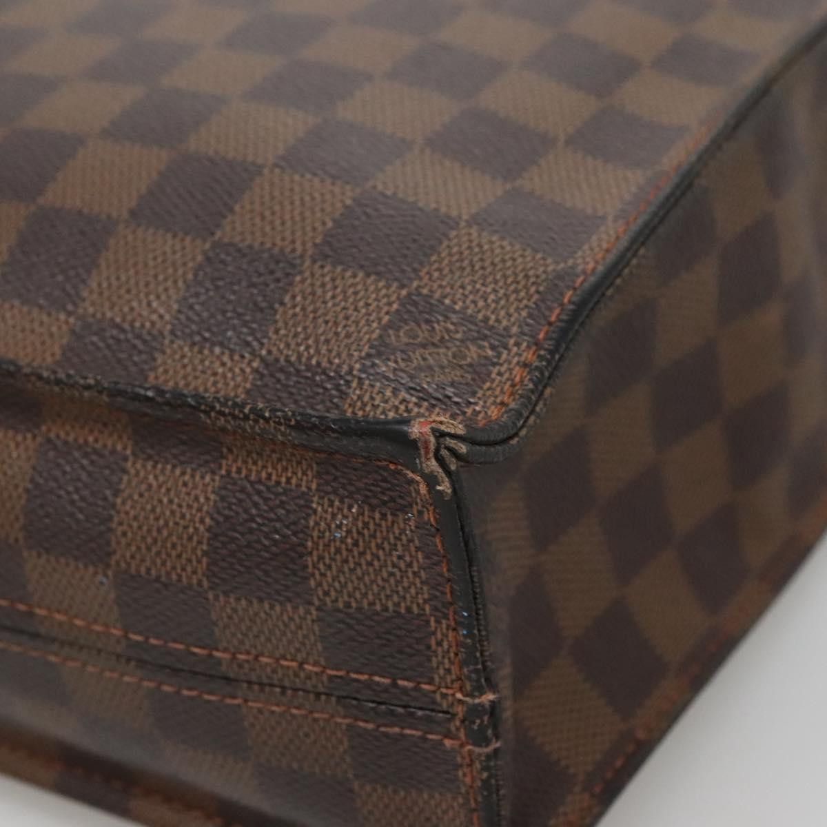 Louis Vuitton LOUIS VUITTON Damier Ebene Sac Plat Hand Bag N51140 Size ONE SIZE - 16 Thumbnail