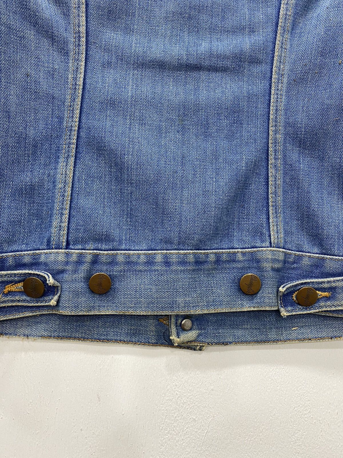 Vintage 💥 VINTAGE WRANGLER Denim jeans USA rare jacket Size US S / EU 44-46 / 1 - 5 Thumbnail