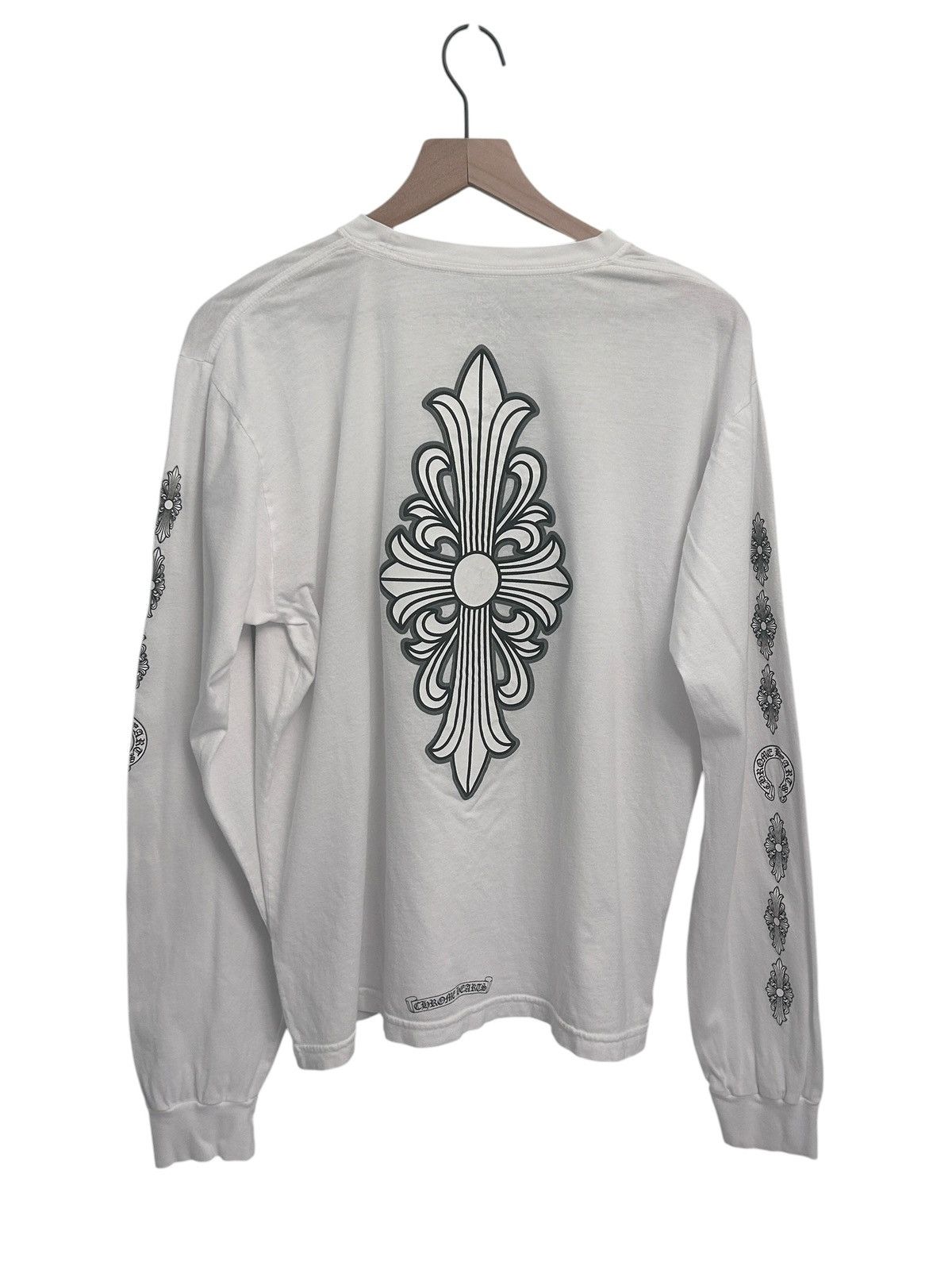 Chrome Hearts Chrome Hearts Floral Cross white long-sleeve T-shirt Large Size US L / EU 52-54 / 3 - 2 Thumbnail