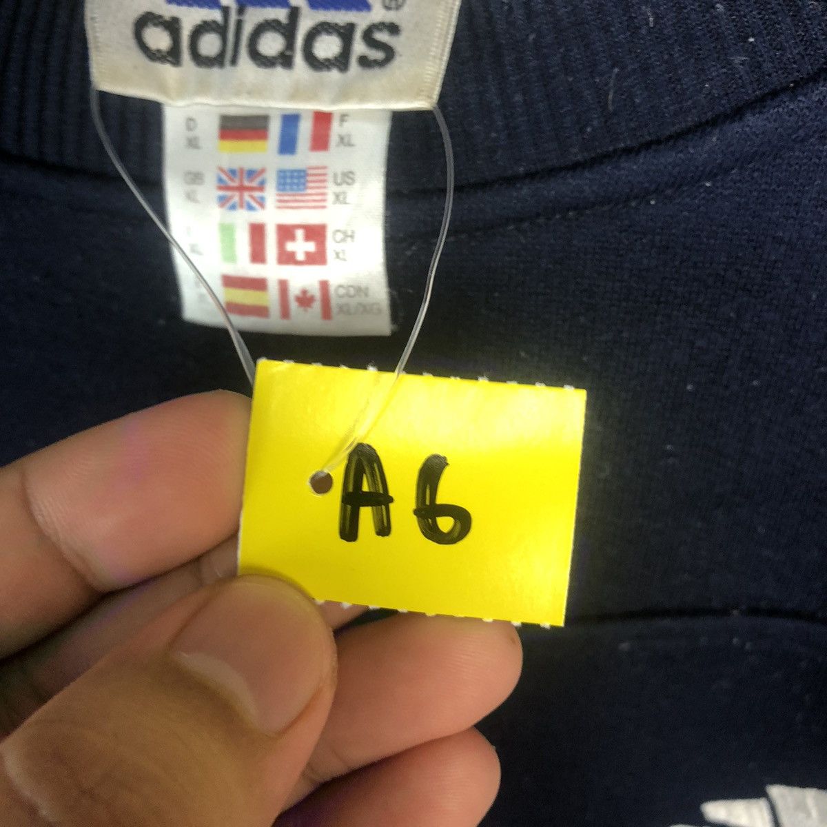 Adidas × Vintage Adidas Dark Blue Sweatshirt #A6 Size US XL / EU 56 / 4 - 13 Thumbnail