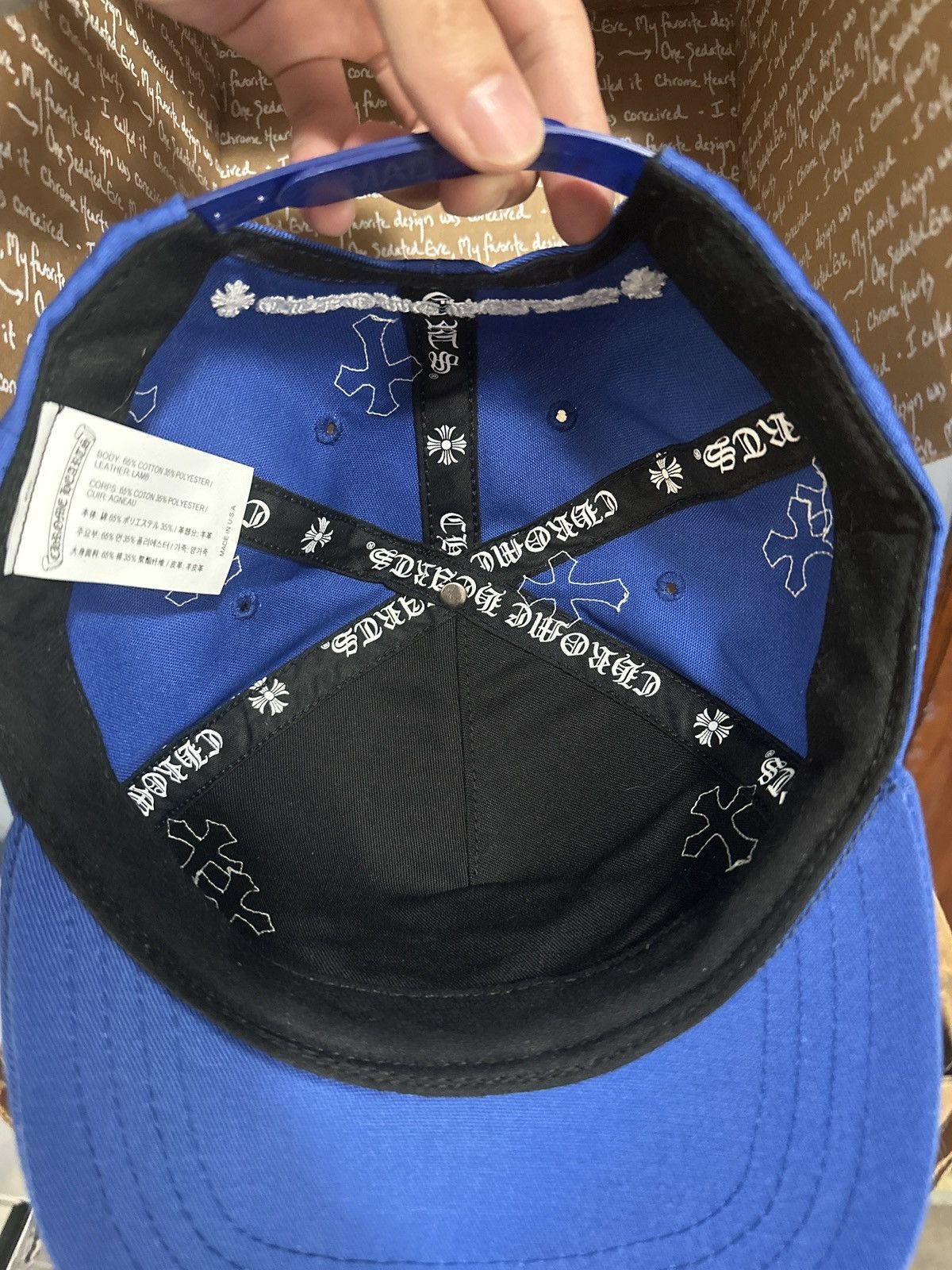 Chrome Hearts Chrome Hearts Cross Patch Baseball Hat Size ONE SIZE - 6 Thumbnail
