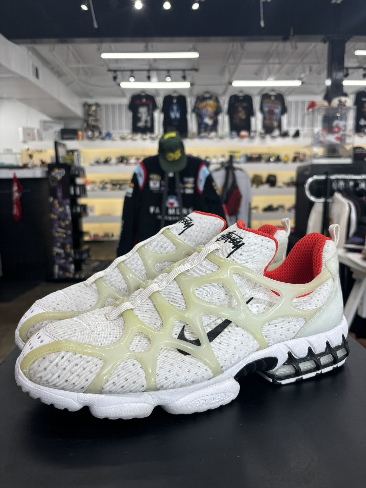 Nike Stussy x Nike Air Kukini Spiridon Cage 2 White Sz. 14 | Grailed