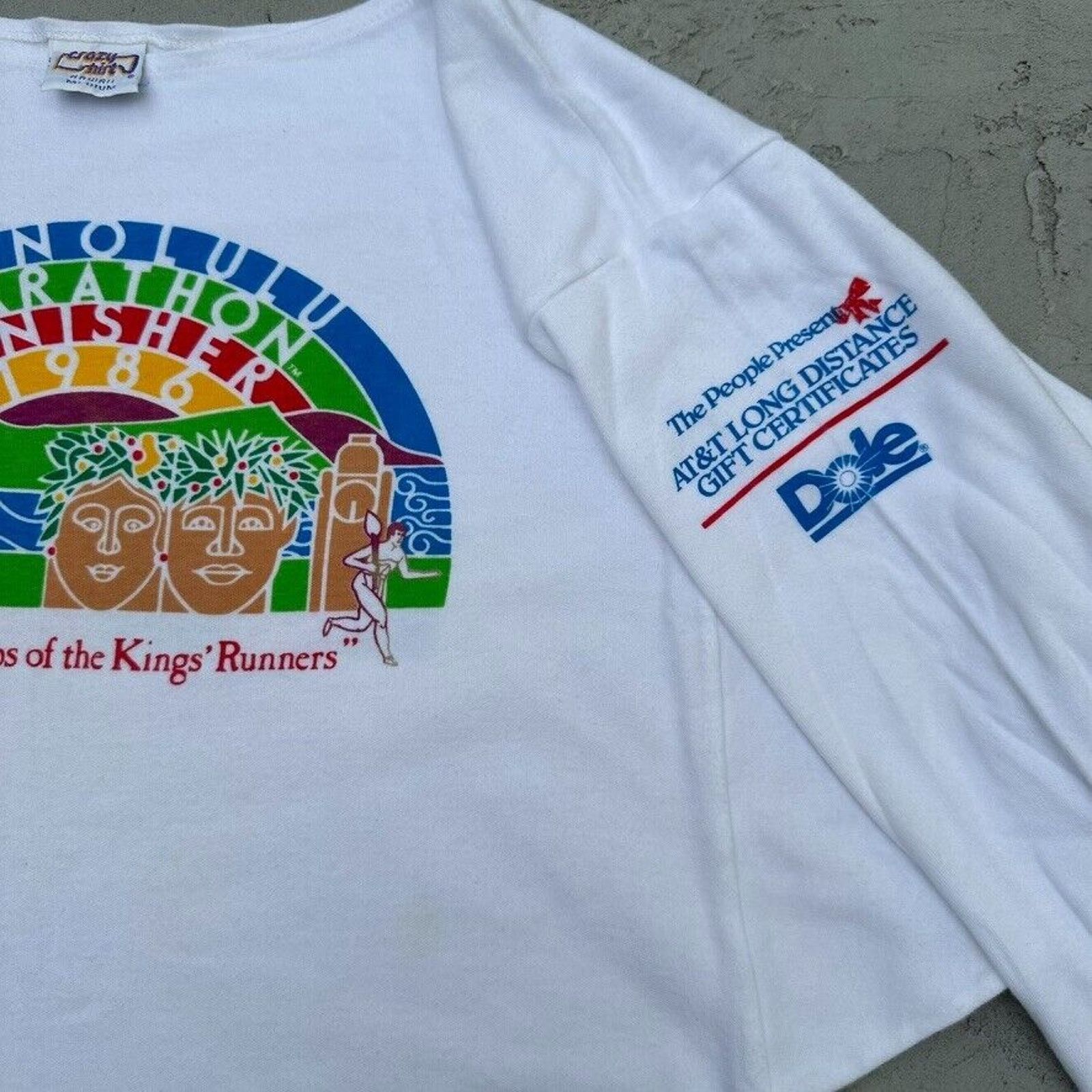 Vintage Vintage Crazy Shirts Honolulu Marathon Hawaii 1986 Shirt Size S / US 4 / IT 40 - 3 Thumbnail