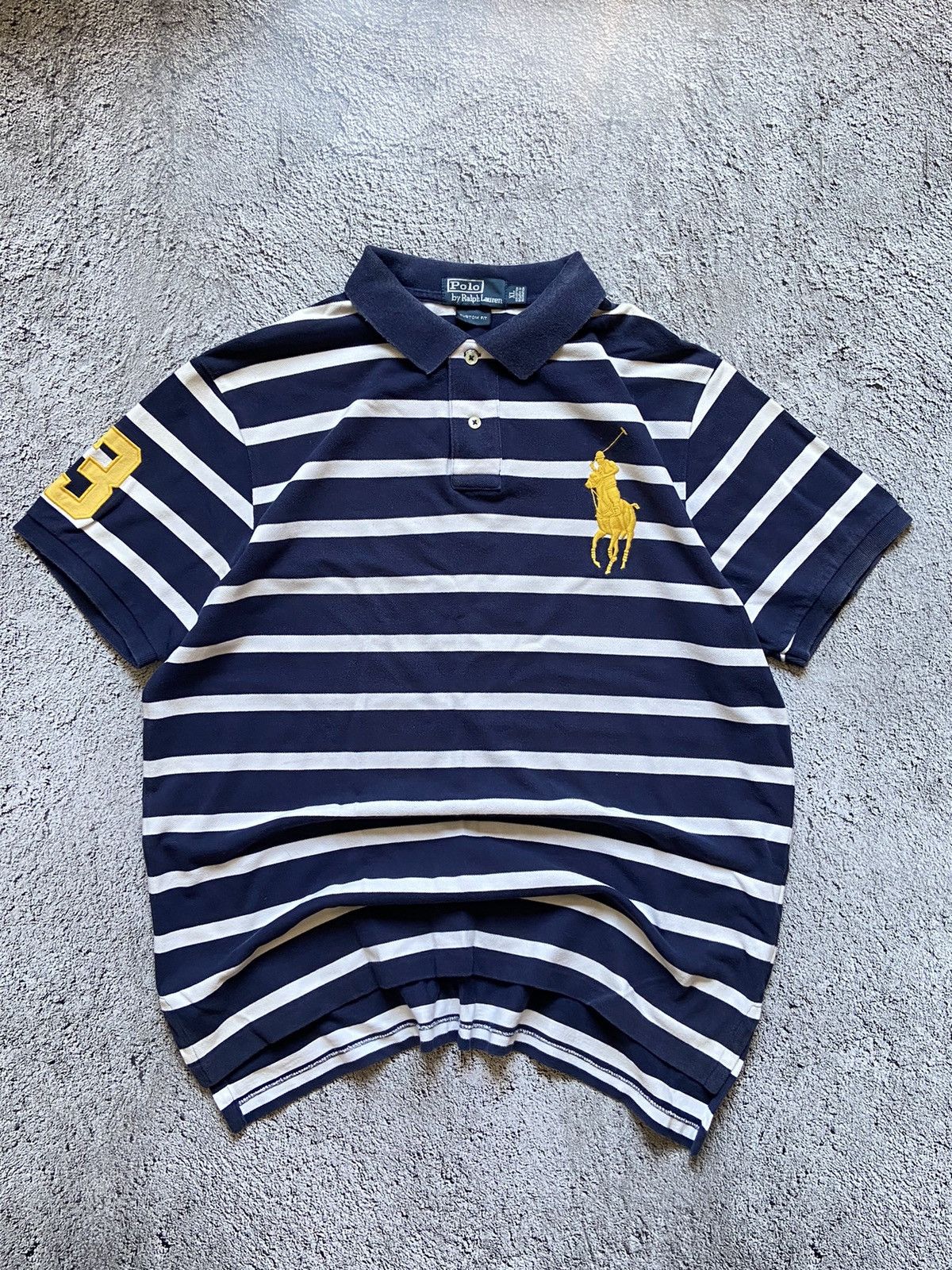 Polo Ralph Lauren × Vintage Vintage Polo Ralph Lauren Distressed Faded Polo Shirt Size US XL / EU 56 / 4 - 1 Thumbnail