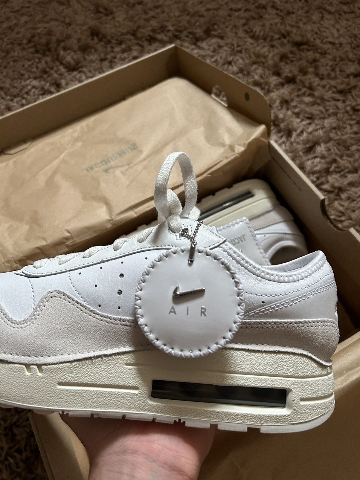 Jacquemus × Nike Nike x Jacquemus Air Max 1 ‘86 Size US 9.5 / EU 42-43 - 2 Thumbnail