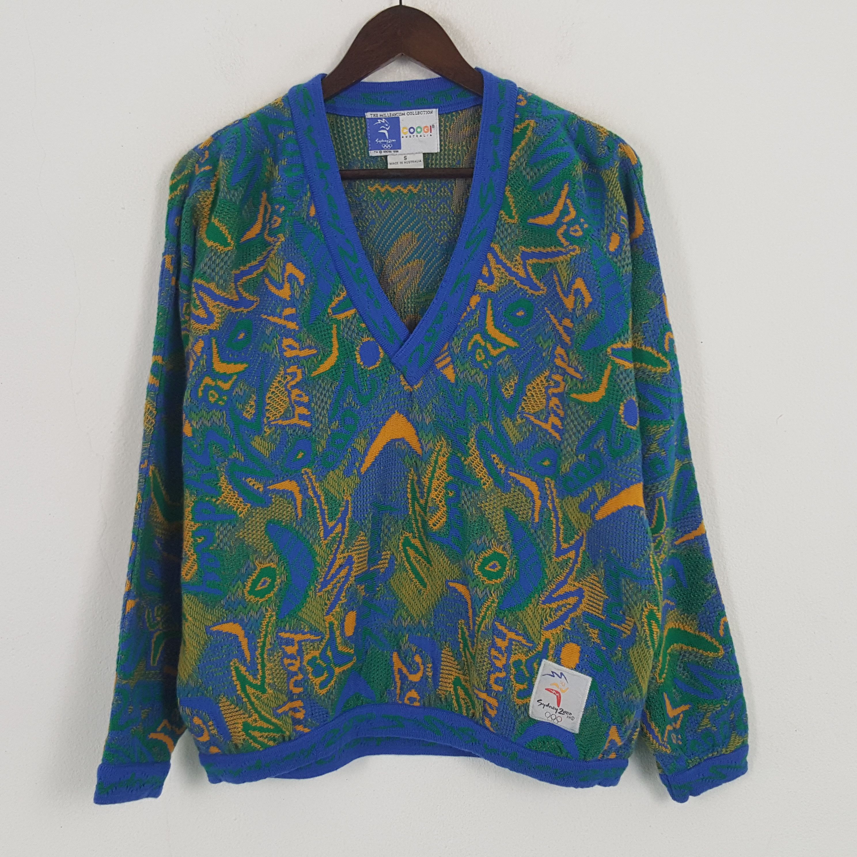 Coogi × Vintage Vintage Coogi Olympic Sydney 2000 Wool Sweatshirt Size US S / EU 44-46 / 1 - 1 Thumbnail