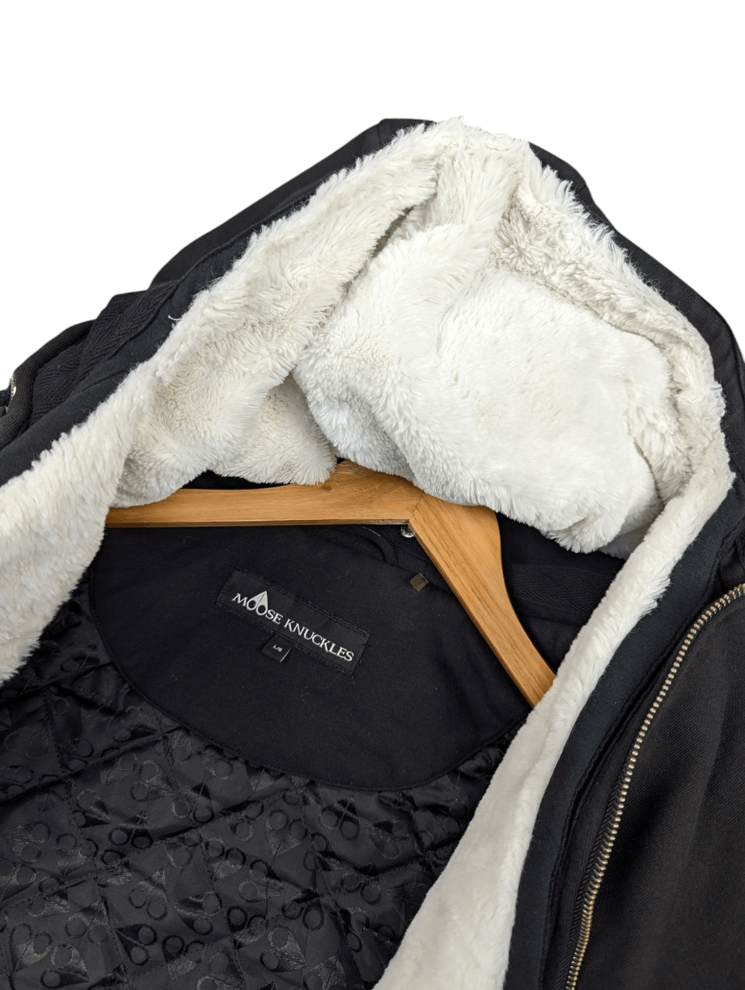 Moose Knuckles Moose Knuckles Classic Bunny Black Distressed Jacket Size US L / EU 52-54 / 3 - 9 Thumbnail