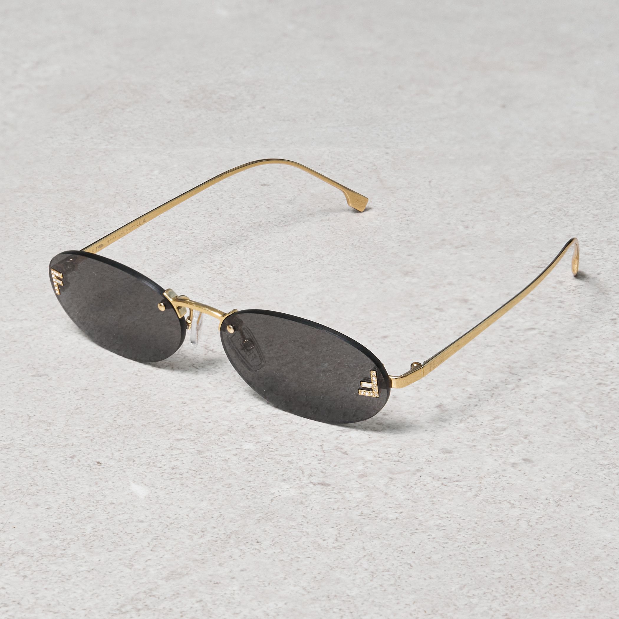 Fendi FENDI FE4075US 30A Sunglasses GOLD Size ONE SIZE - 1 Thumbnail