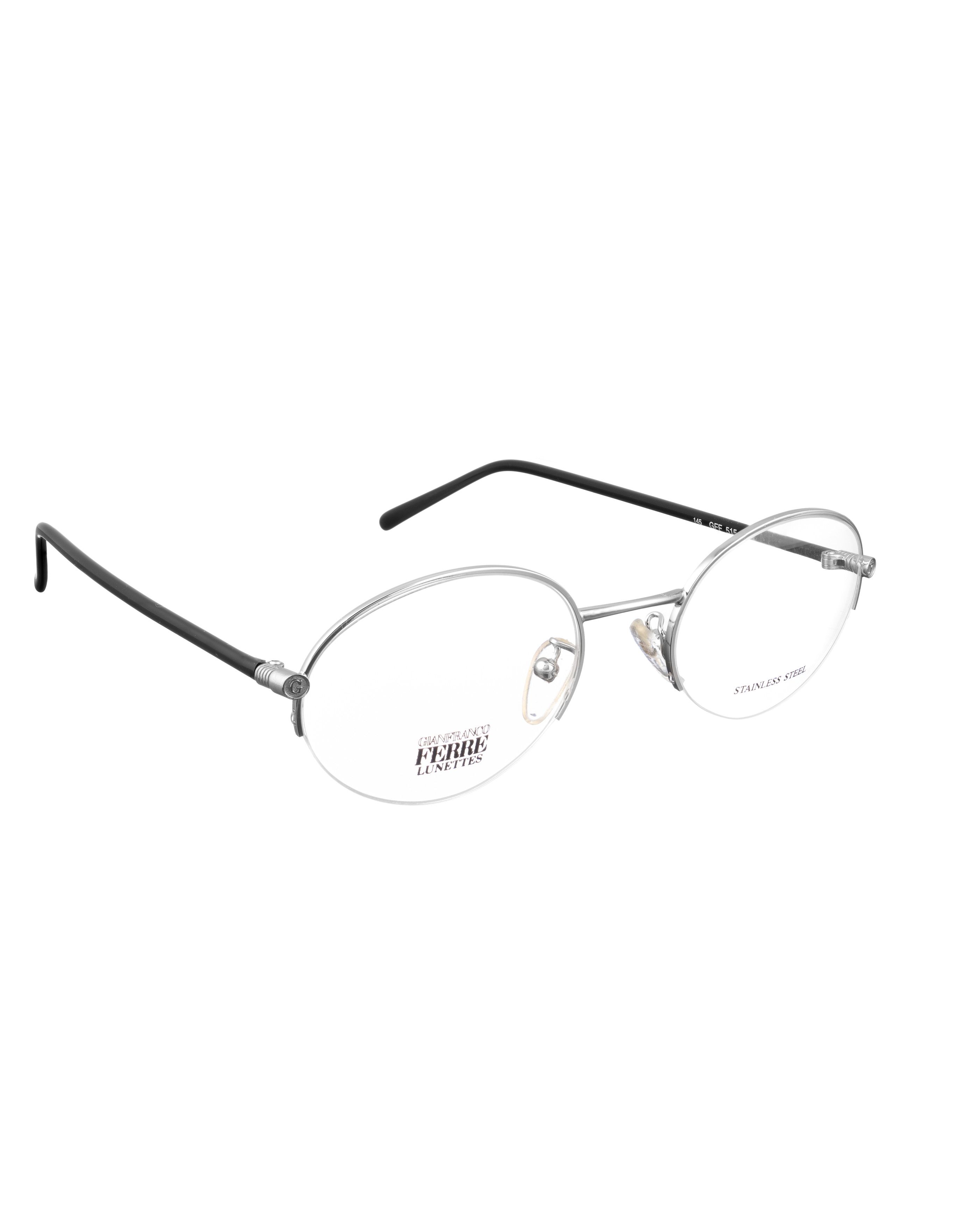 Gianfranco Ferre Gianfranco Ferre 00s Silver and Black Half-Rim Glasses Size ONE SIZE - 2 Thumbnail