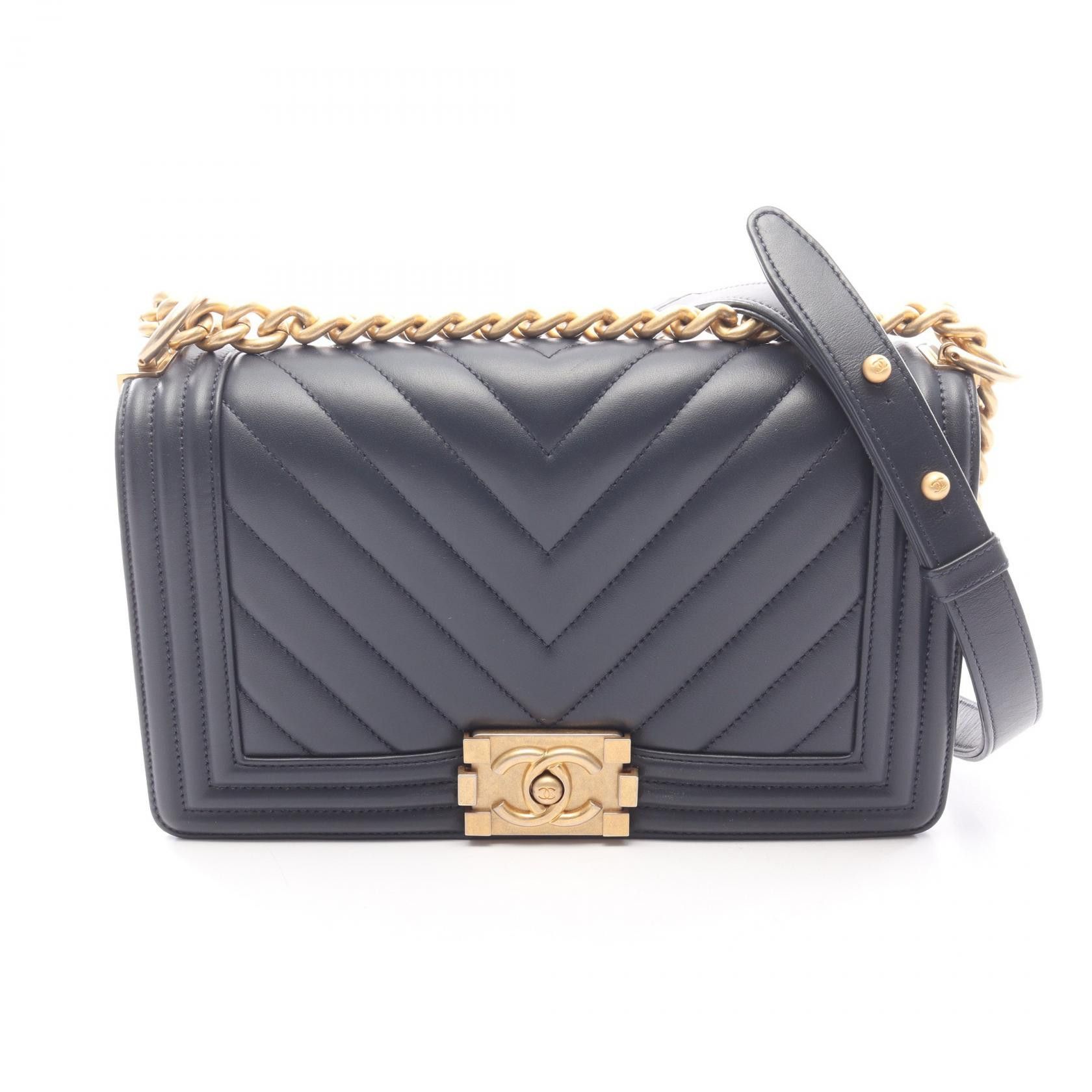 Chanel Chanel CHANEL Boy Chanel Leather Shoulder Bag Leather Shoulder Bag A67086 DUTY FREE for USA Size ONE SIZE - 1 Thumbnail