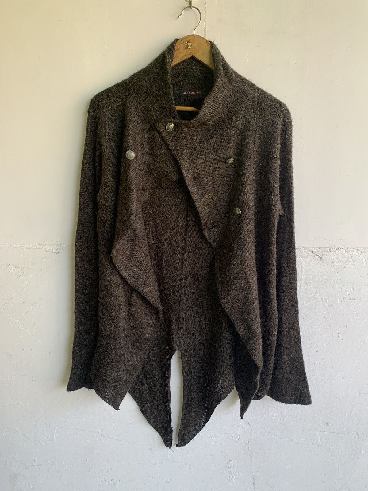 Tornado Mart 💥Vtg Japanese Fashion Designer Algonquin Knitwear Cardigan Size S / US 4 / IT 40 - 4 Thumbnail