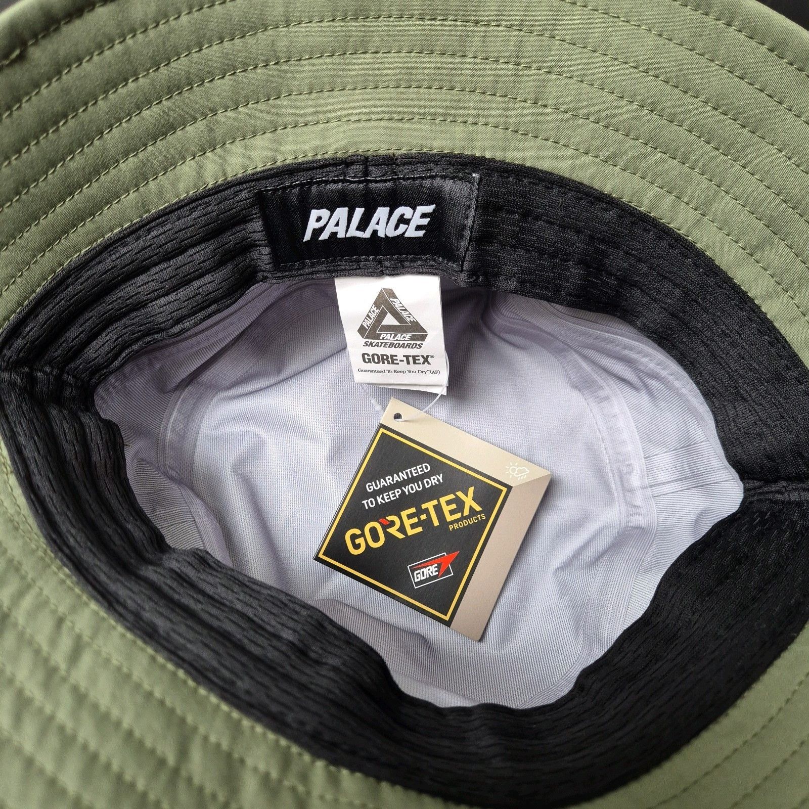 Palace Palace Gore-Tex M-Tek Bucket Hat Green S/M Brand New FW24 Size ONE SIZE - 3 Thumbnail