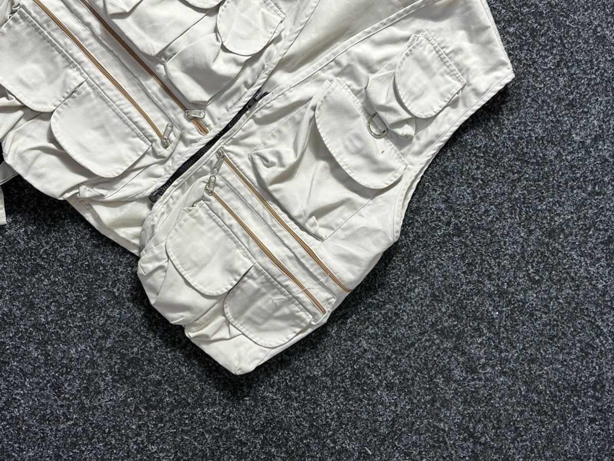 Japanese Brand 🚨RARE Multi Pocket Zipped Vest Y2K OUTDOOR ARHIVE BEIGE Size US M / EU 48-50 / 2 - 3 Thumbnail
