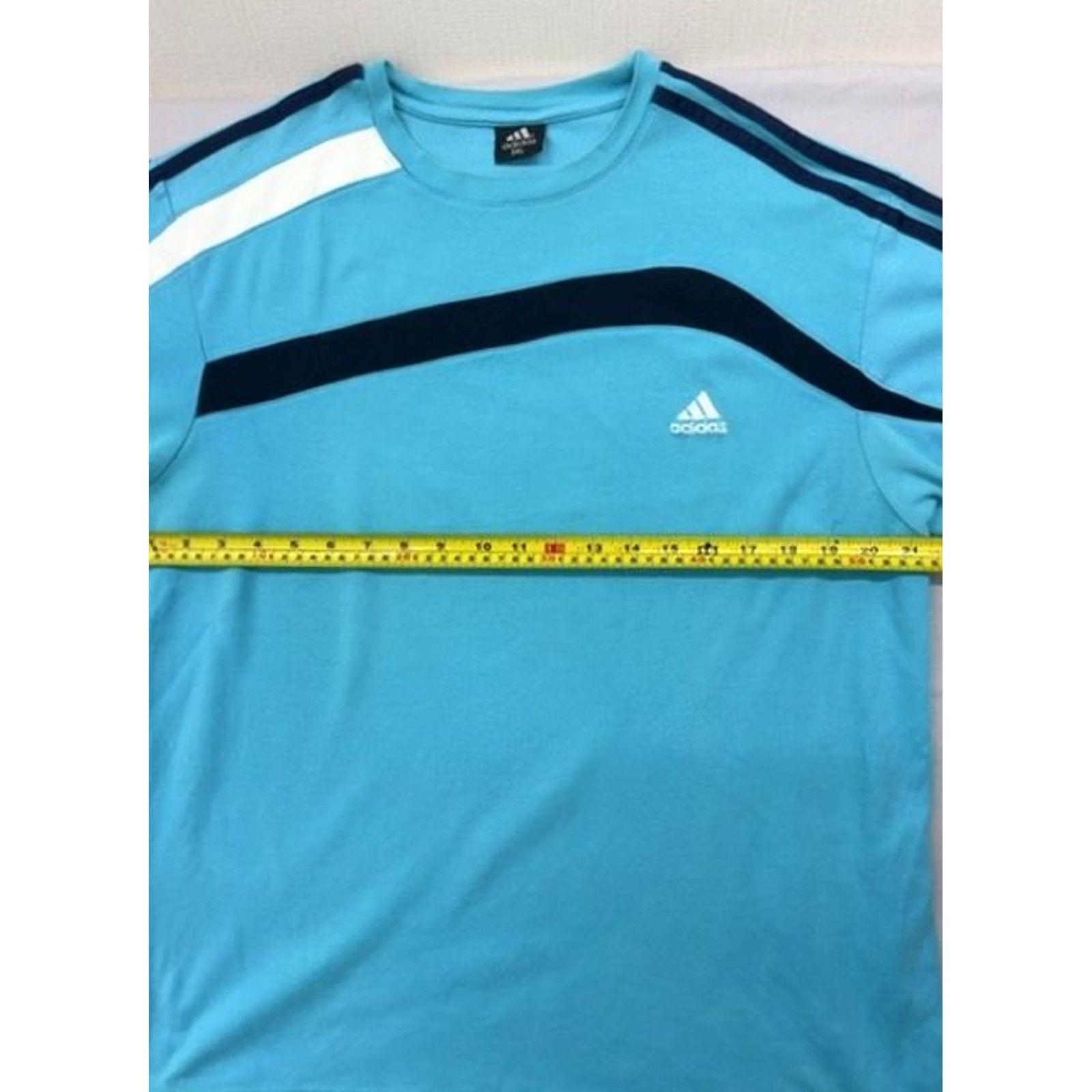 Adidas Adidas Adicolor Classics Turquoise Stripe 3XL Men's T-Shirt 3 Stripes Size US XXL / EU 58 / 5 - 7 Thumbnail