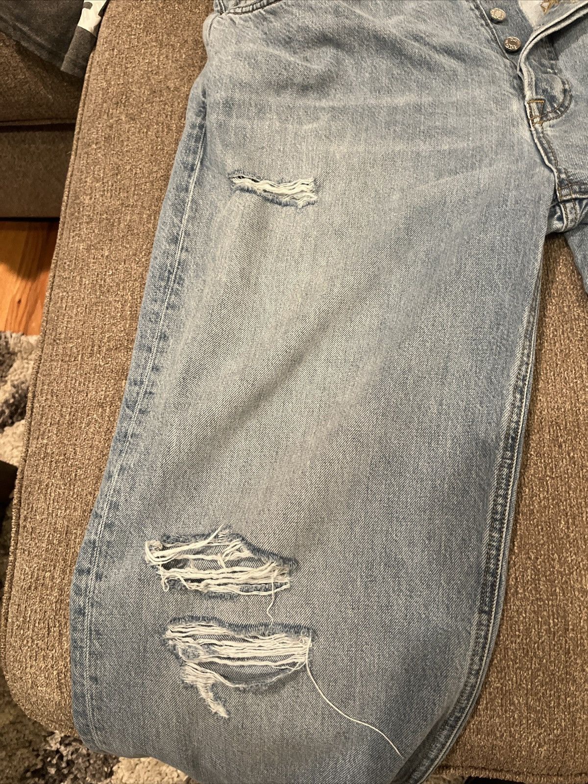 GRLFRND Grlfrnd jeans low rise boyfriend with slits Size 30" / US 8 / IT 44 - 3 Thumbnail