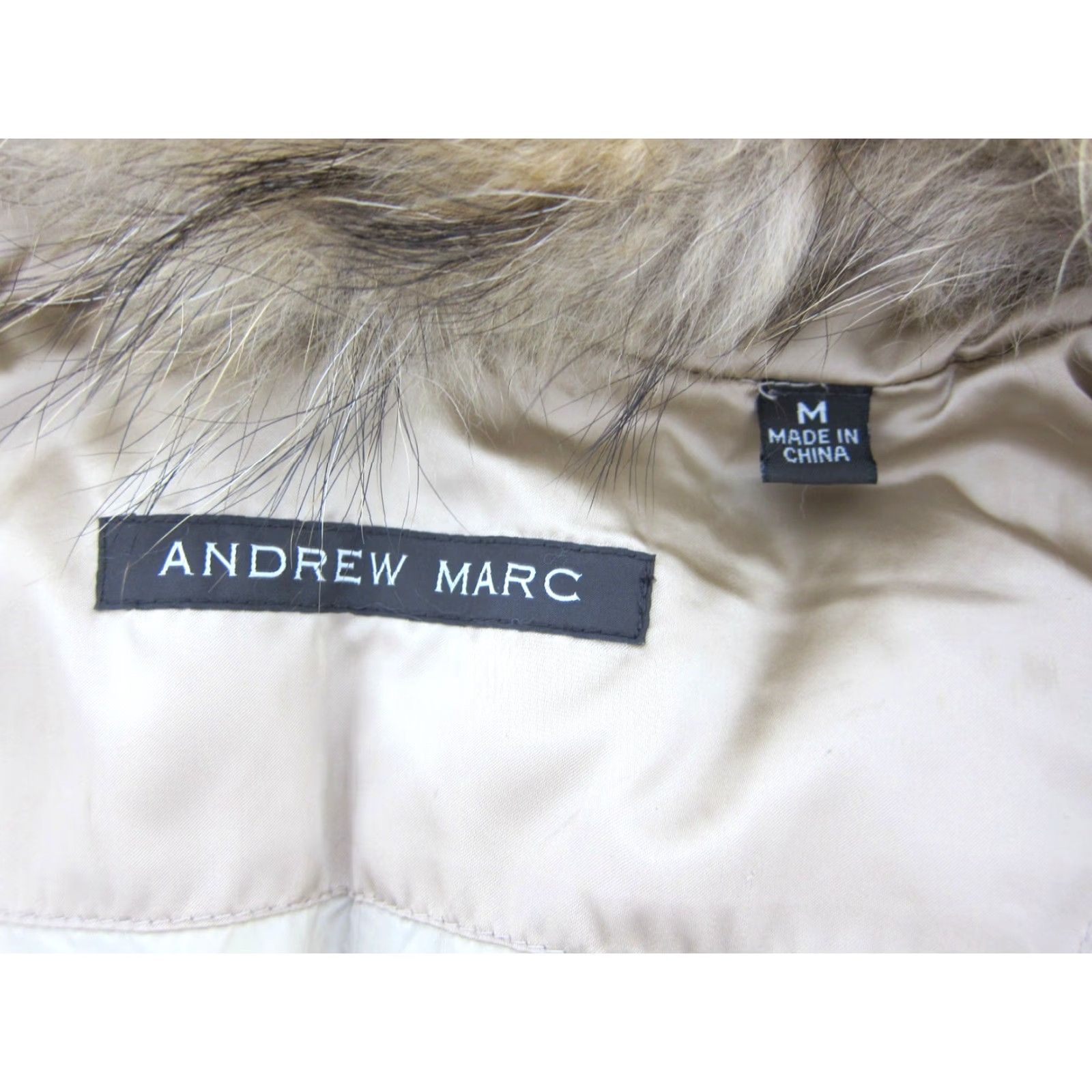 Andrew Marc Andrew Mark Gold Quilted Removable Faux Fur Down Feather Puffer Jacket Medium Size M / US 6-8 / IT 42-44 - 3 Thumbnail