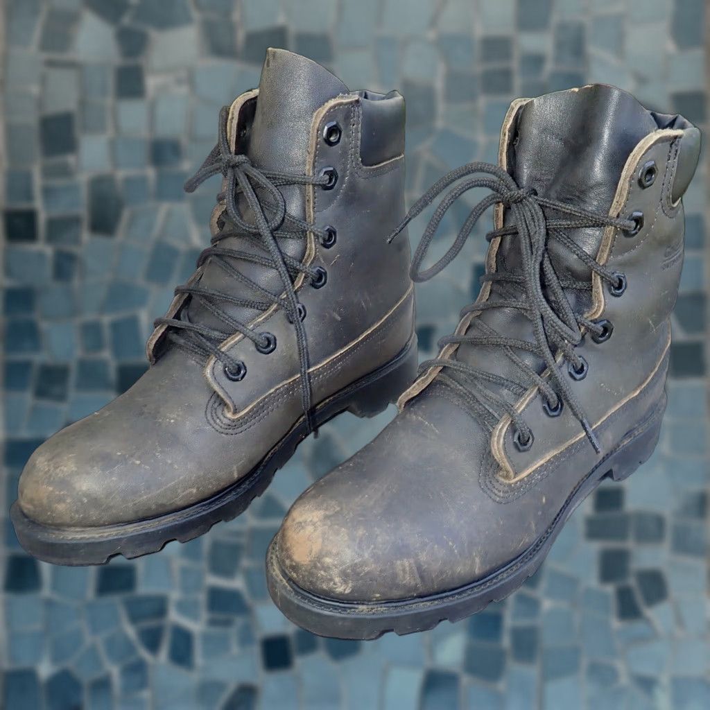 Vintage Golden Retriever Vintage Leather Plain Toe Work Boots Size 7.5 M Made in USA Size US 8 / IT 38 - 1 Thumbnail