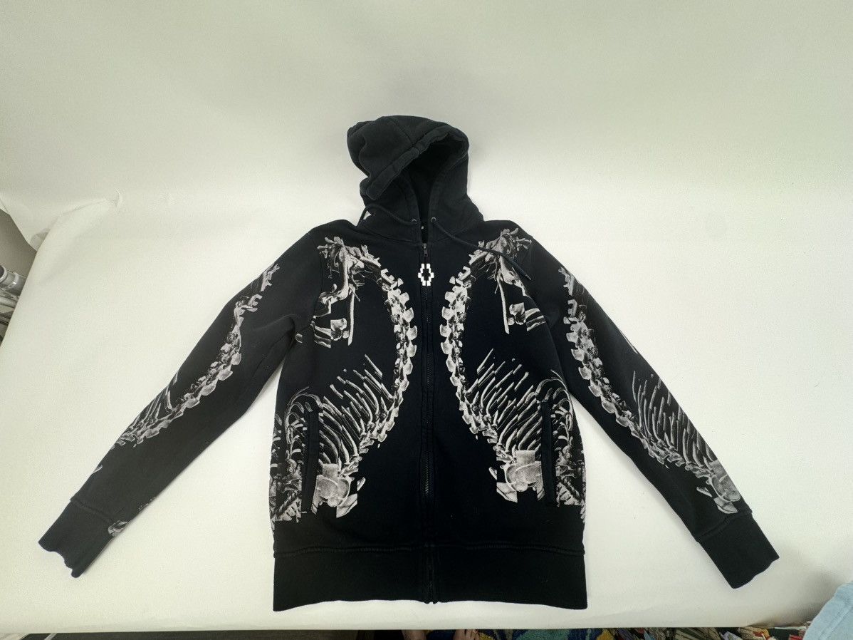 Marcelo Burlon Marcelo Burlon Milan Skeleton Ribcage Wings Zip Hoodie Size US S / EU 44-46 / 1 - 1 Thumbnail