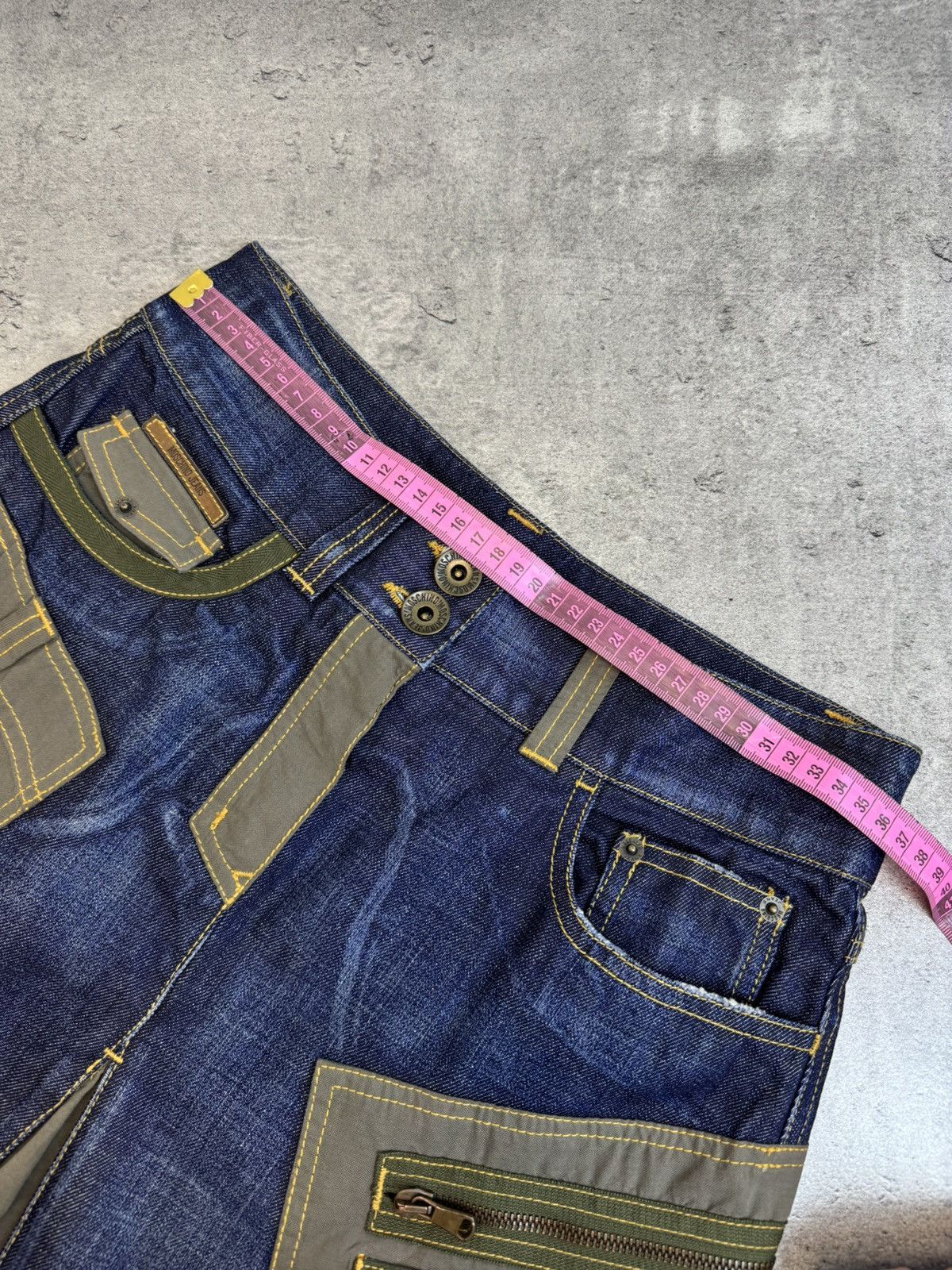 Moschino Moschino Jeans Cargo Utility Skirt Military Patchwork Denim Size 28" / US 6 / IT 42 - 14 Thumbnail