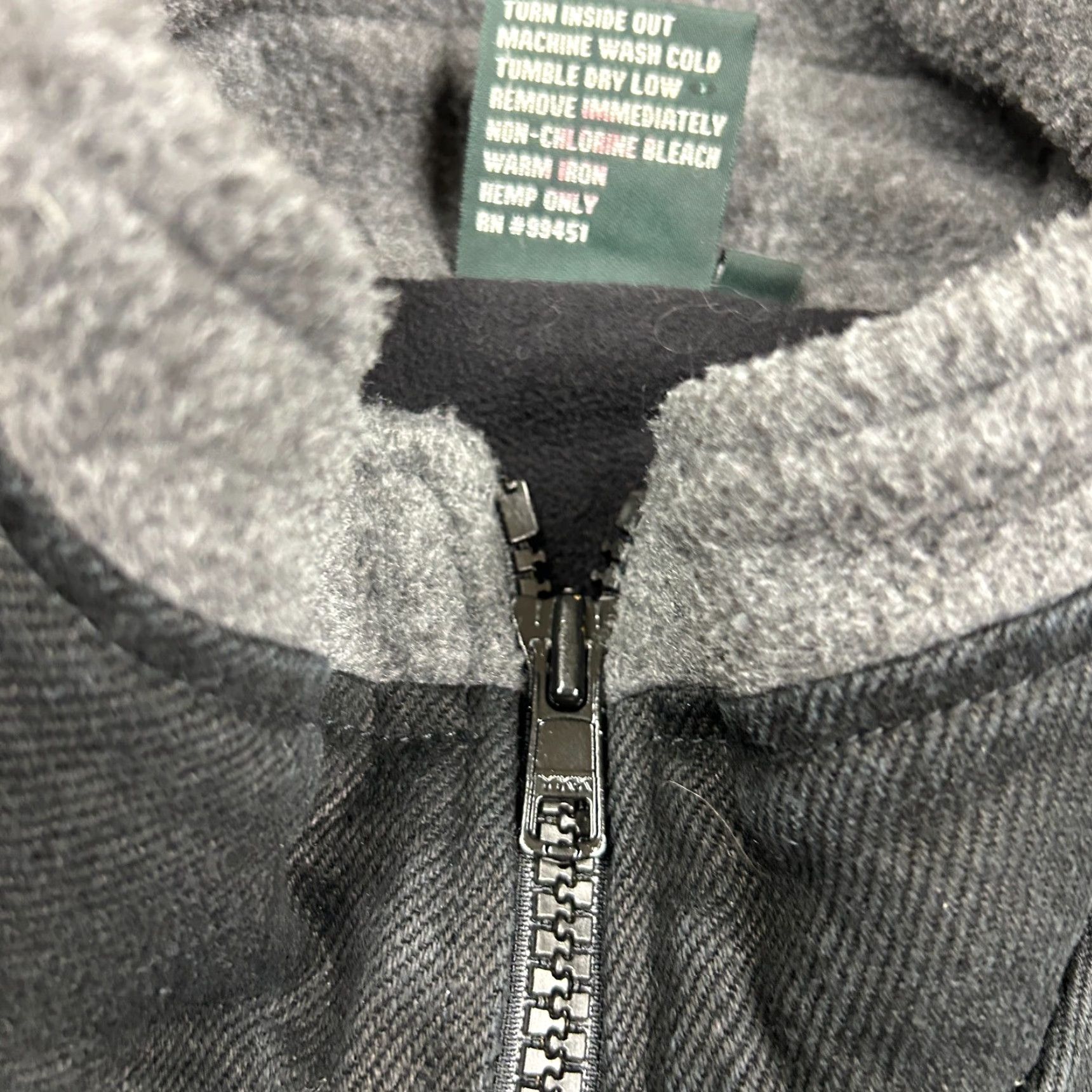 Kappa VINTAGE Manastash Jacket Mens Small Black Grey Fleece Hemp Polyester Seattle 90s Size US S / EU 44-46 / 1 - 7 Thumbnail