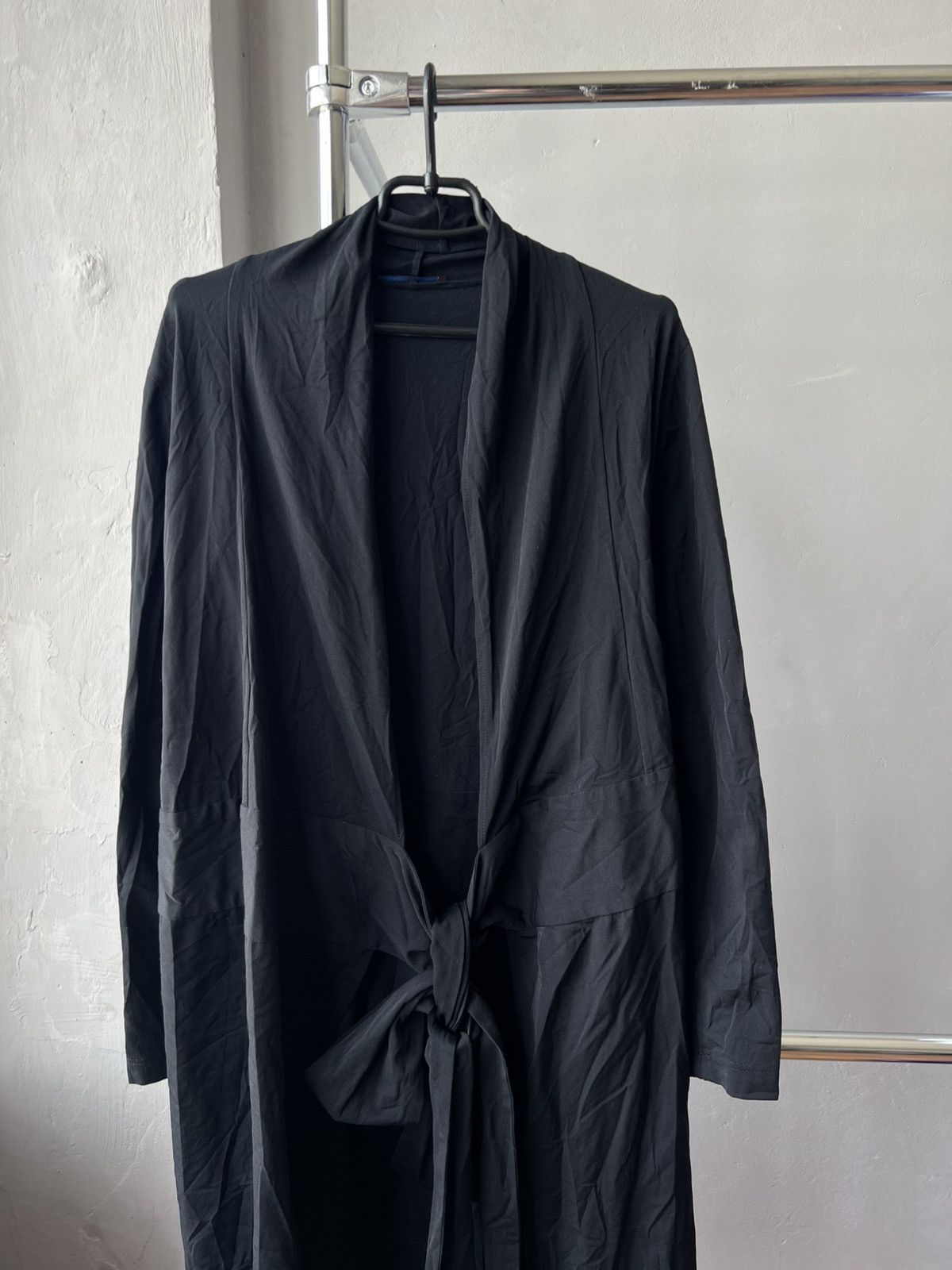 Other KATHARINA HOVMAN BLACK OPEN FRONT TIE CARDIGAN DUSTER JACKET Size XL / US 12-14 / IT 48-50 - 3 Thumbnail