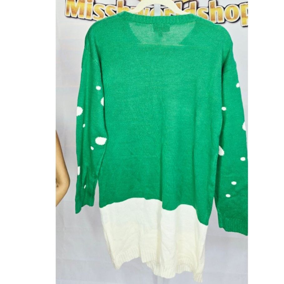Other Allison B. Green Reindeer Christmas Ugly Sweater Dress L Size L / US 10 / IT 46 - 3 Thumbnail