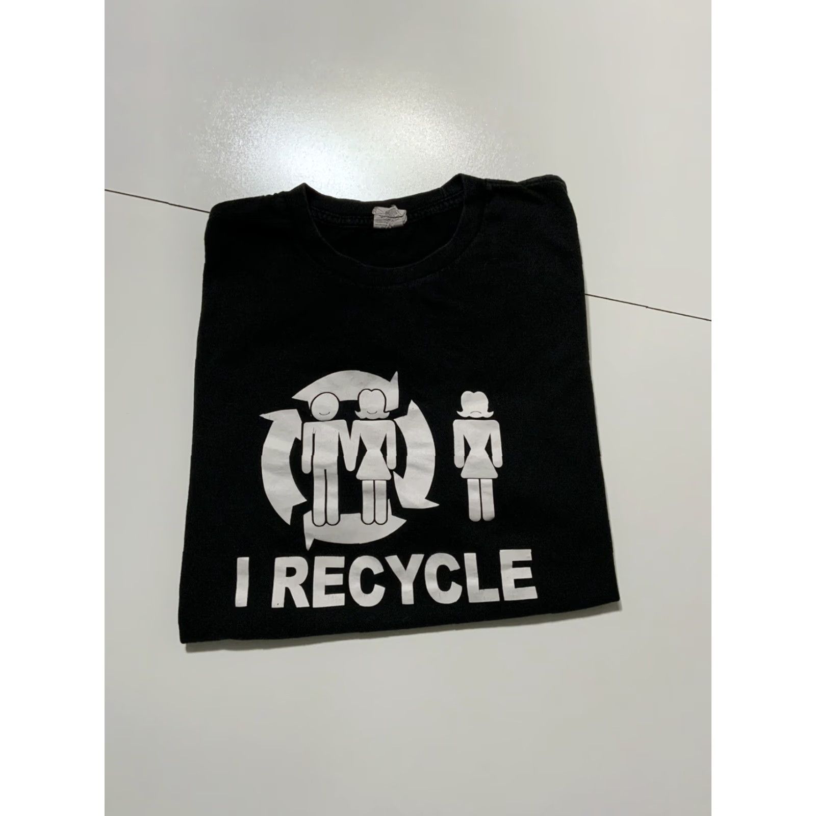 Vintage VINTAGE Y2K Alstyle Recycle Skateboarding Black Graphic Crewneck T-Shirt XL Men Size US XL / EU 56 / 4 - 2 Thumbnail