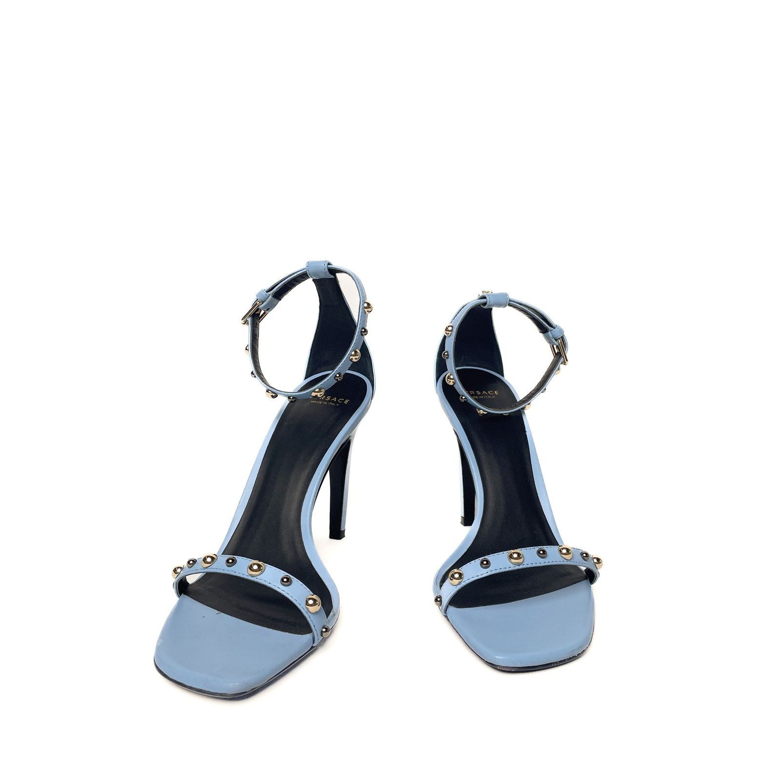 Versace Baby Blue Sandals Size US 8 / IT 38 - 4 Thumbnail