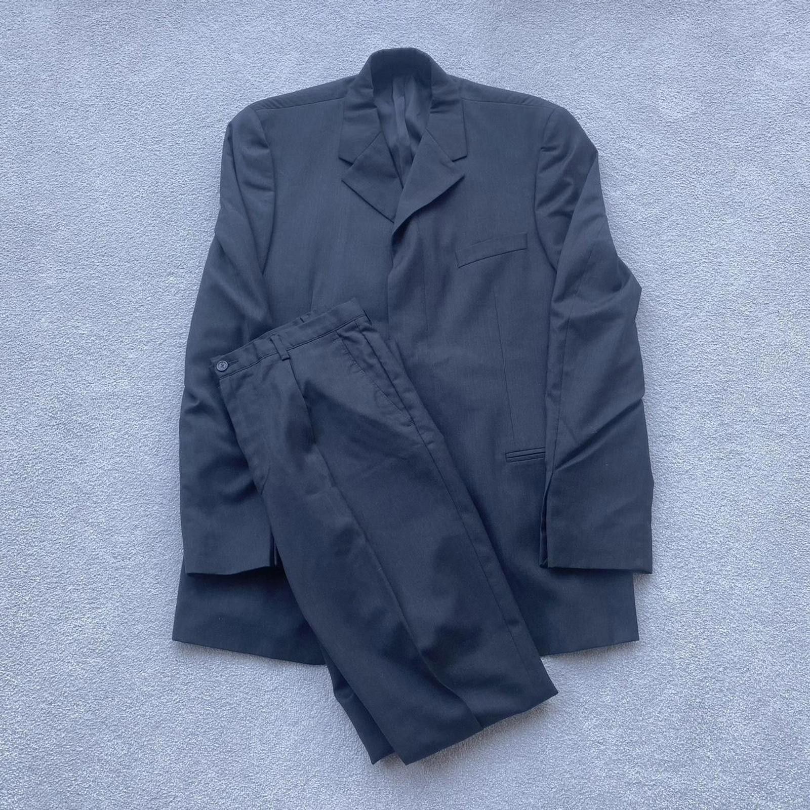 Dolce & Gabbana Dolce & Gabbana D&G Concealed Button 2 Piece Vintage Suit Size 54R - 1 Thumbnail