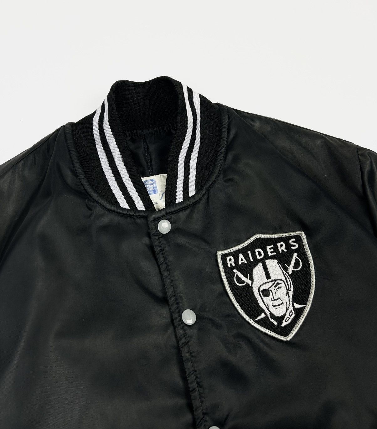 NFL Vintage Raiders Varsity NFL 90s Bomber Jacket Size US XL / EU 56 / 4 - 8 Thumbnail