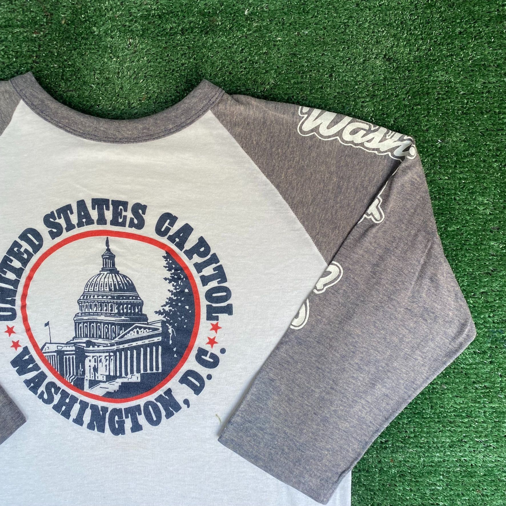 Vintage Vintage 80s Washington DC Shirt US Capitol Raglan Tee Size US S / EU 44-46 / 1 - 2 Thumbnail
