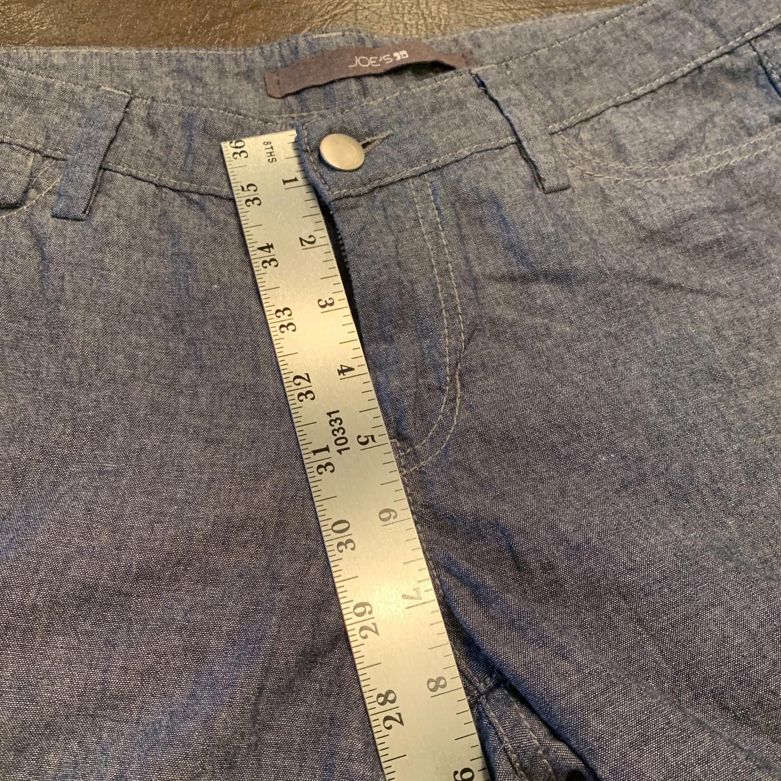 Designer Joes Jeans Chambray Wide Leg Trouser Pants Sz 30x30 (372) Size 26" / US 2 / IT 38 - 8 Thumbnail